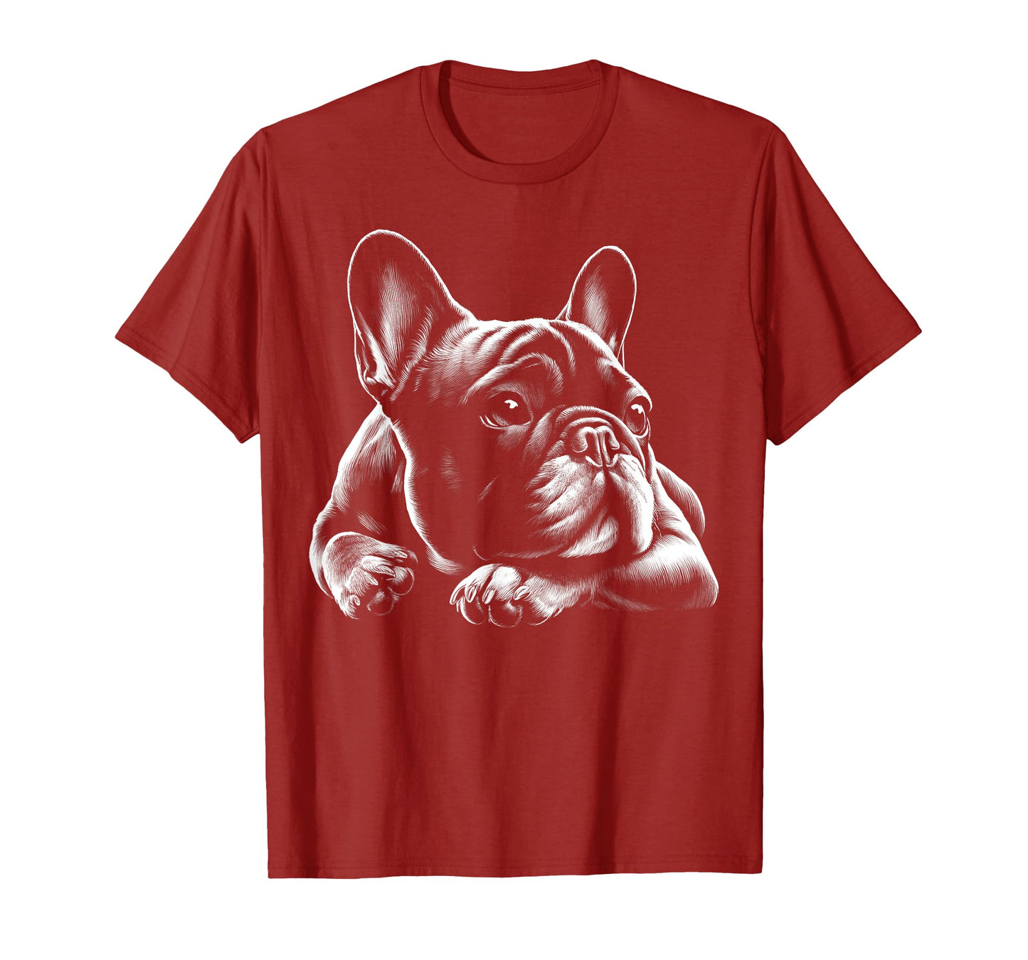 Sweet Dreamy French Bulldog in Lying Pose T-Shirt for Men Women Kids