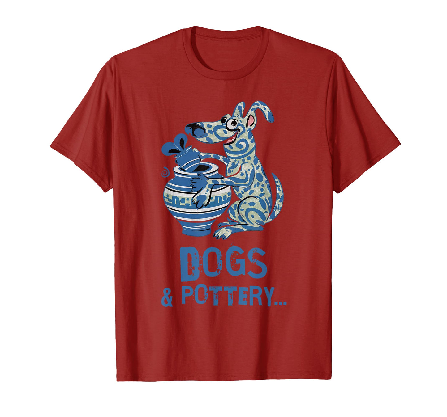 Dogs and Pottery Funny Dog Potter Art T-Shirt for Men Women Girls Kids
