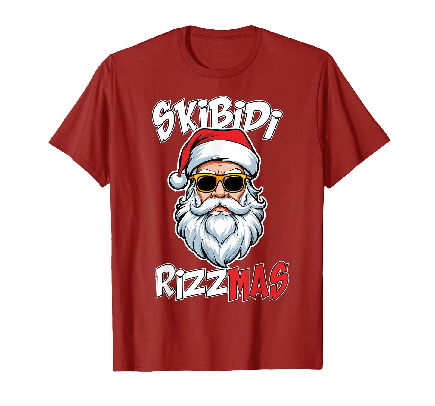 Skibidi Rizzmas Christmas Rizz Santa Claus Charisma Rizz T-Shirt