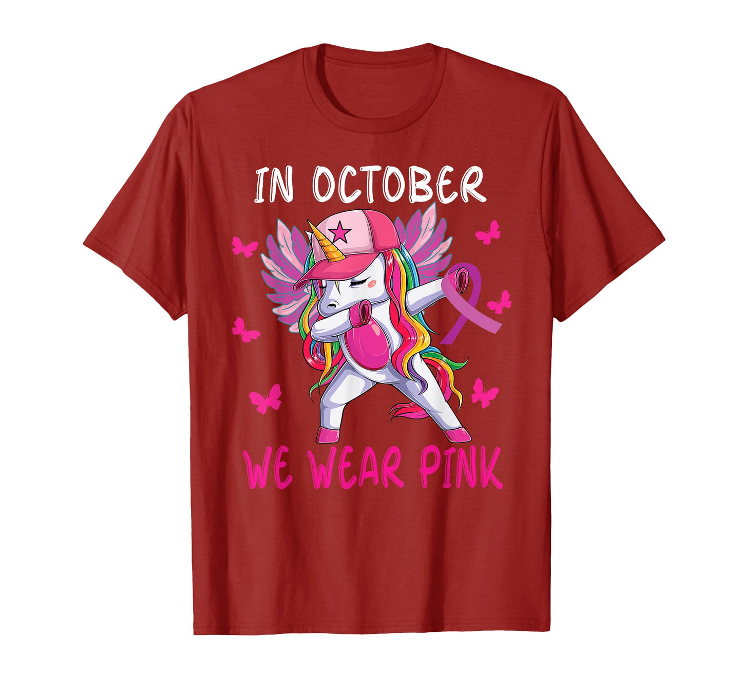 girls breast cancer awareness for toddlers kids Women T-Shirt