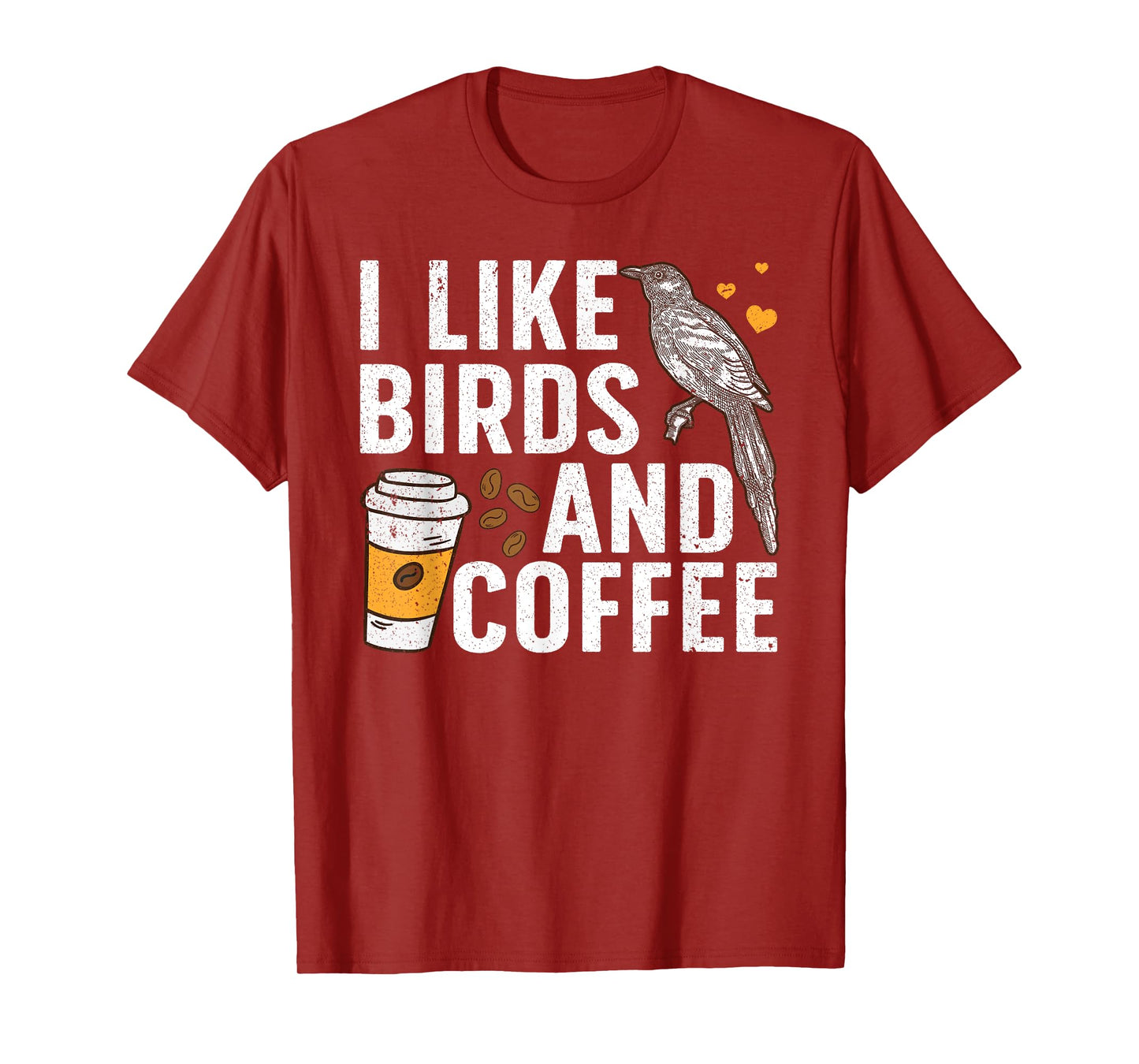 Funny Birds Coffee Design For Men Women Bird Lover Coffee T-Shirt