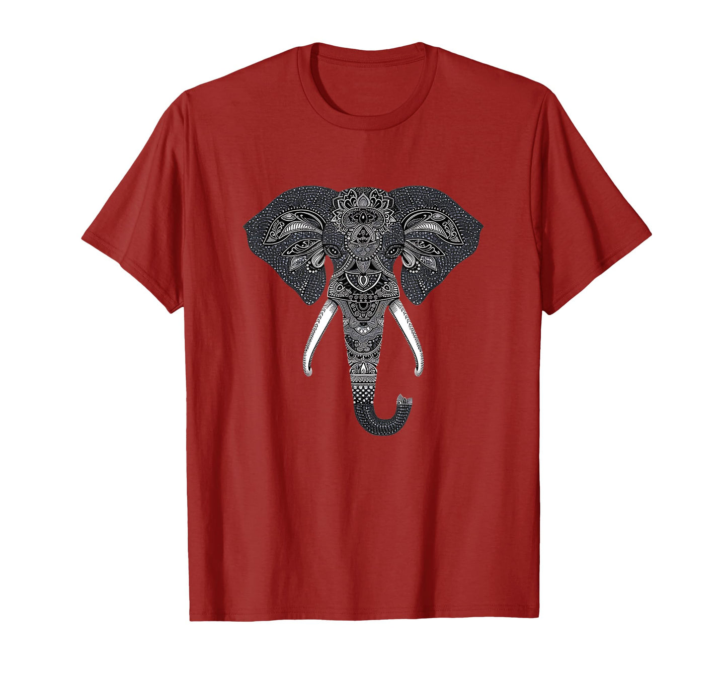 Mandala Style Elephant Tee Perfect for Women and Men T-Shirt
