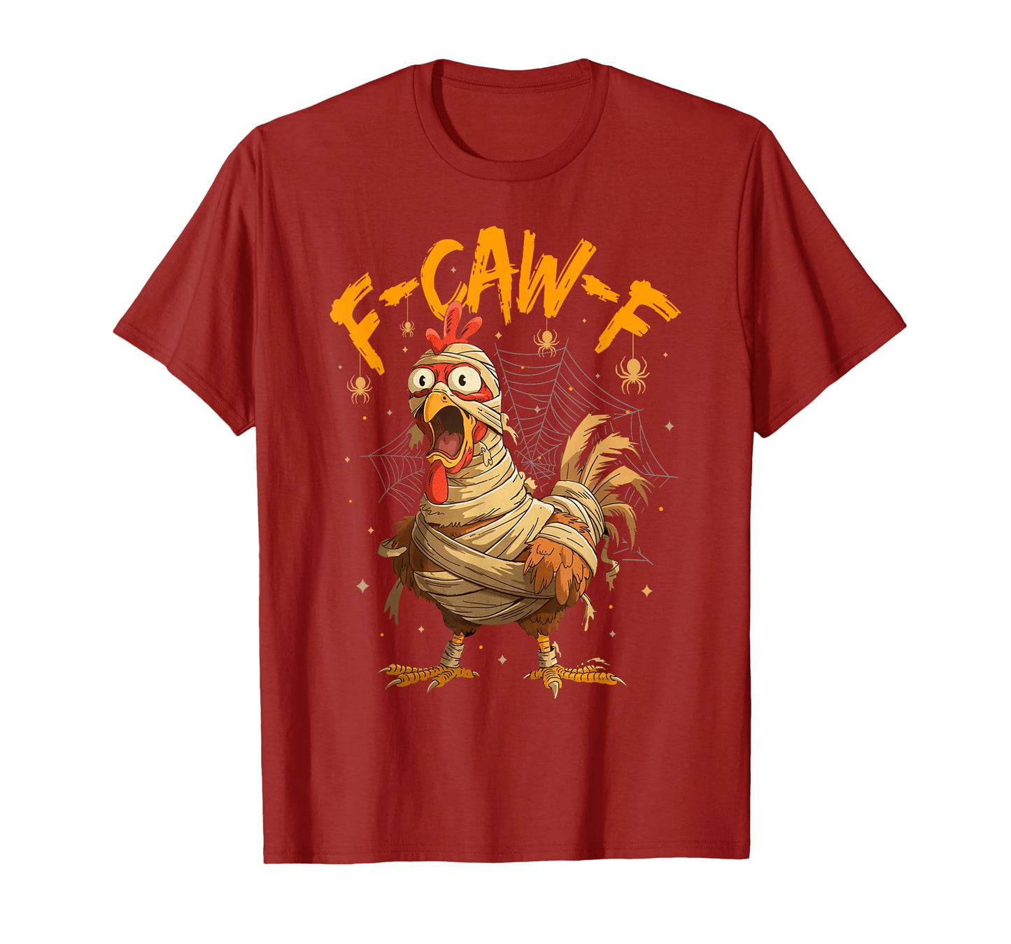 Funny F-Caw-F Chicken FCAWF Chicken Halloween Humor T-Shirt