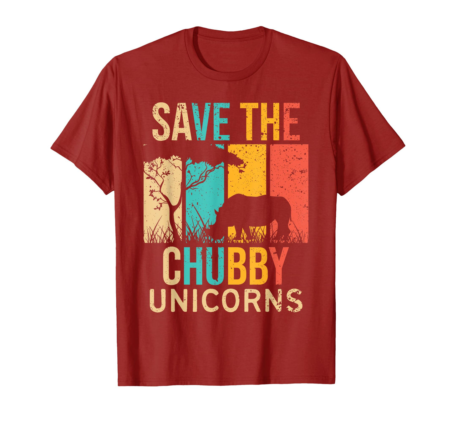 Save the Chubby Unicorns - Rhino Fat Unicorn Rhinoceros T-Shirt