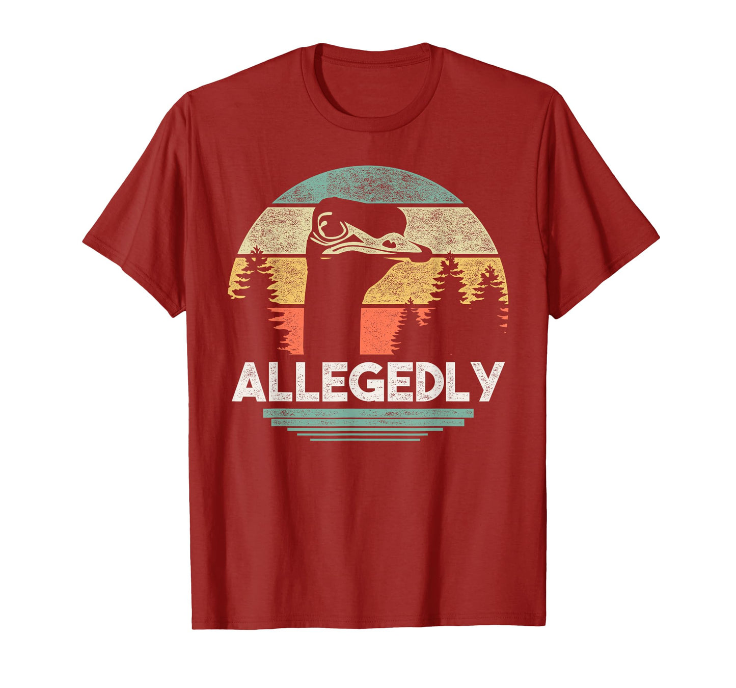Allegedly Ostrich T Shirt Funny Bird Lover T-Shirt