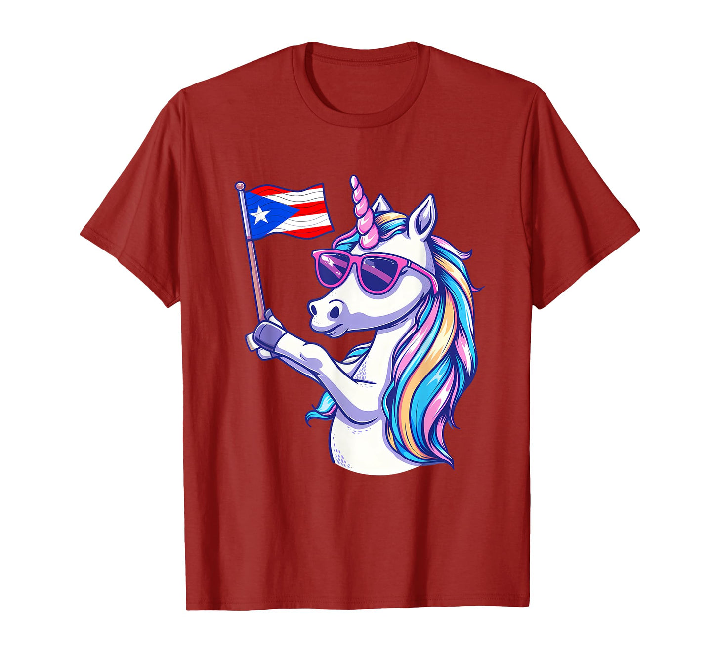 Puerto Rico Unicorn Puerto Rican Roots Puerto Rican Pride T-Shirt