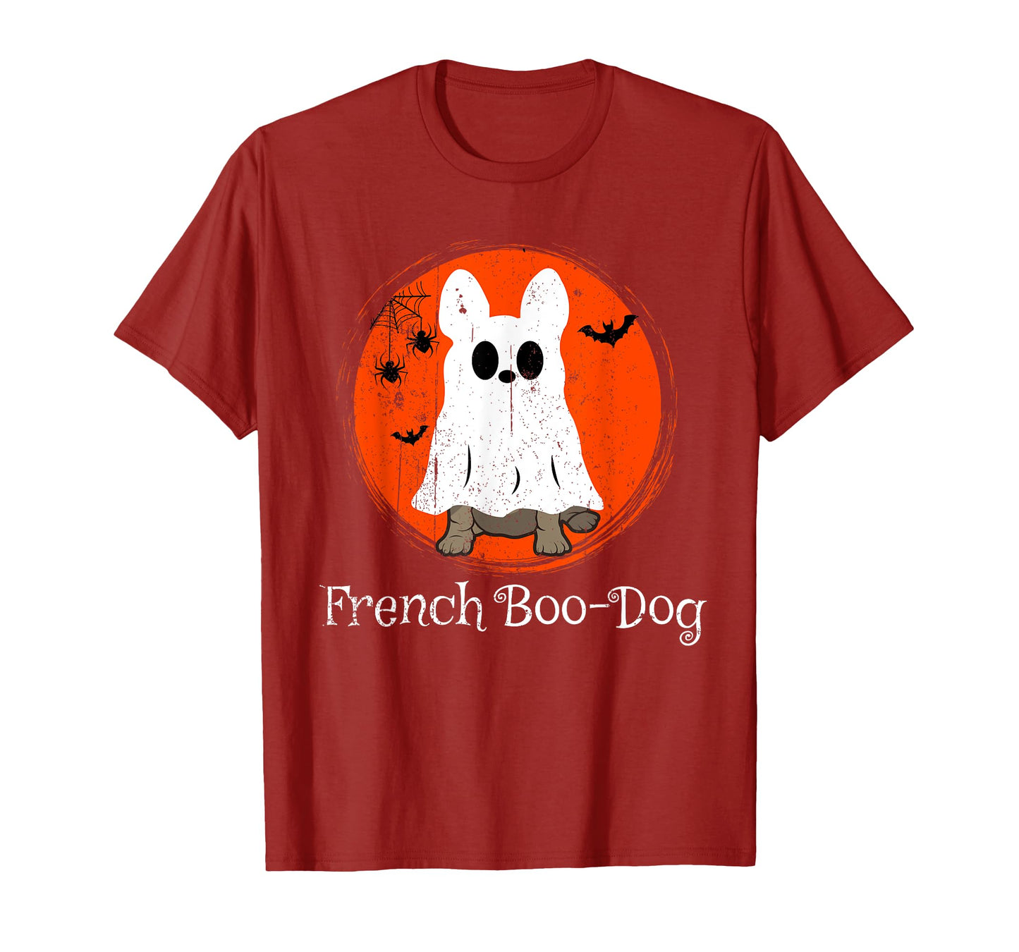Halloween Frenchie French Bulldog Boo-Dog Dog Lover Owner T-Shirt for Men Women Kids
