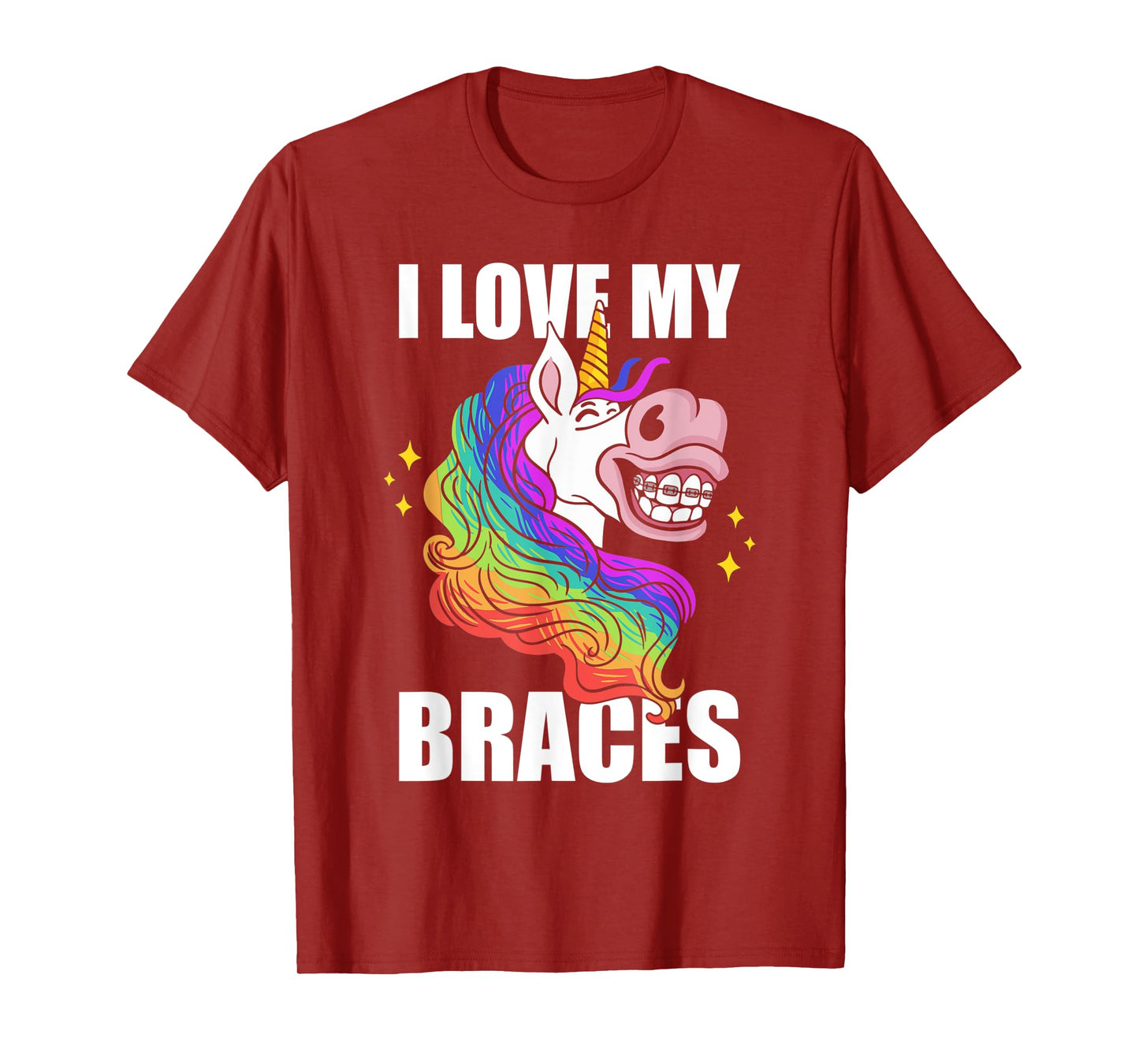I Love My Braces Unicorn Dental Hygiene Orthodontist Girls T-Shirt