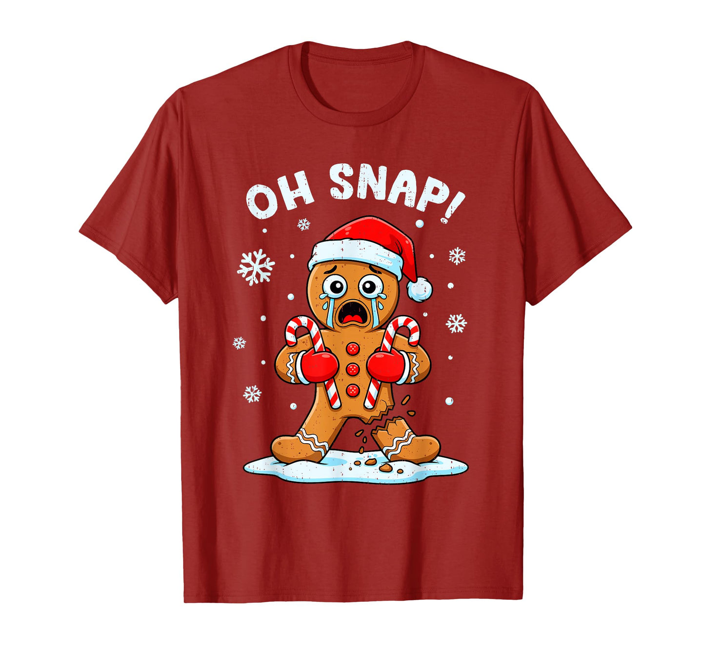 Oh Snap Gingerbread Christmas Xmas Cookie Baking Holiday T-Shirt