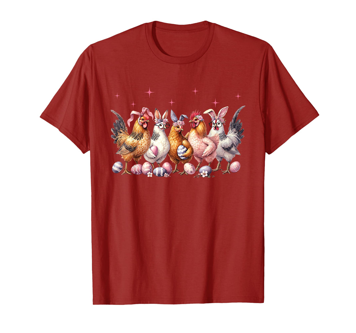 Easter Bunny Farm Chicken Bunny Ears T-Shirt