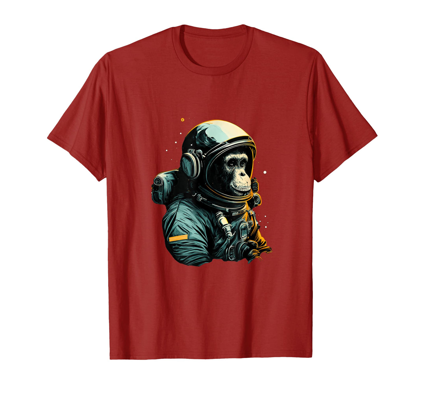 Chimpanzee Astronaut Space Travel Monkey Vintage Design T-Shirt