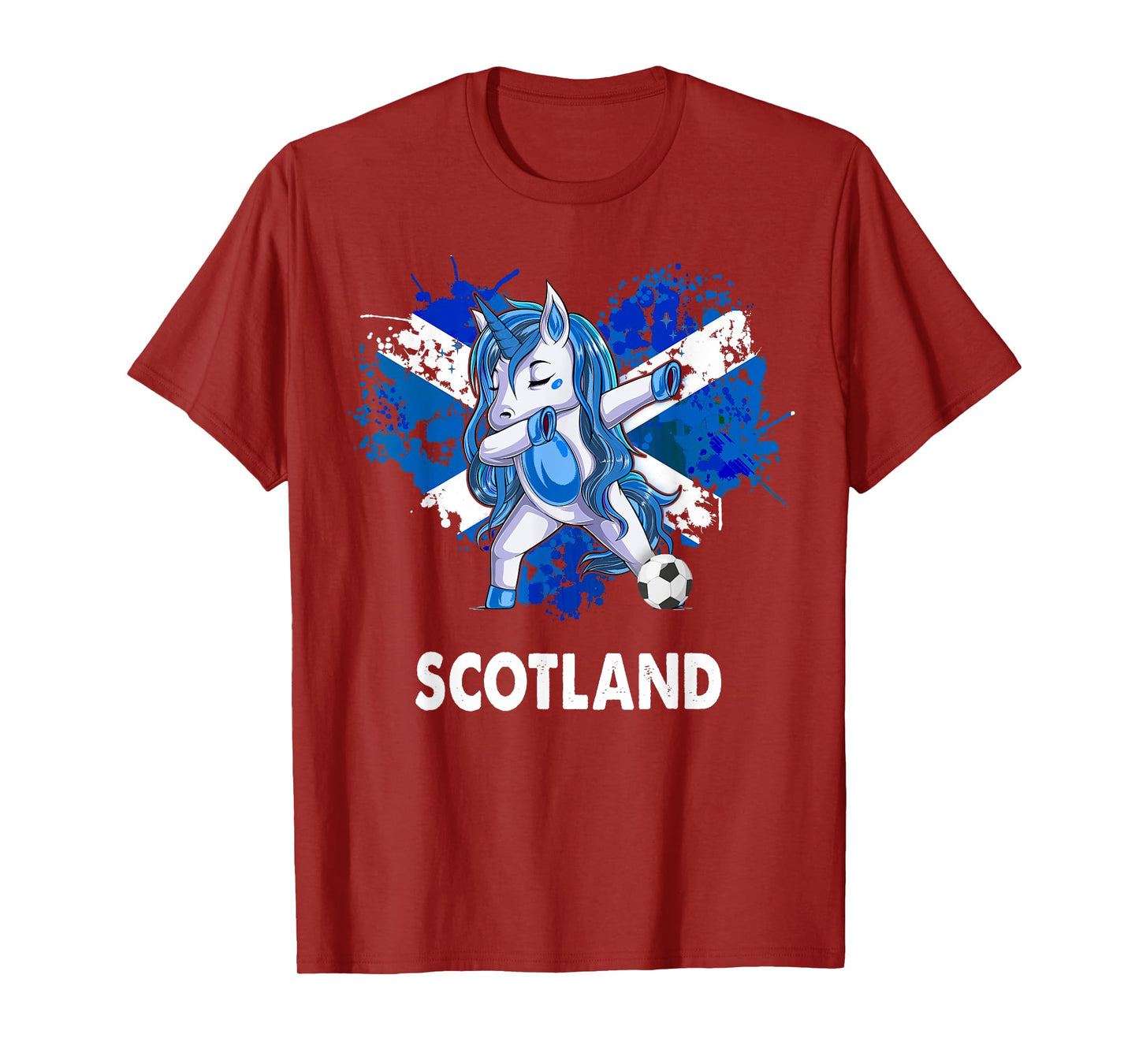 Unicorn Scottish Flag For Kids & Scottish Expats In Scotland T-Shirt