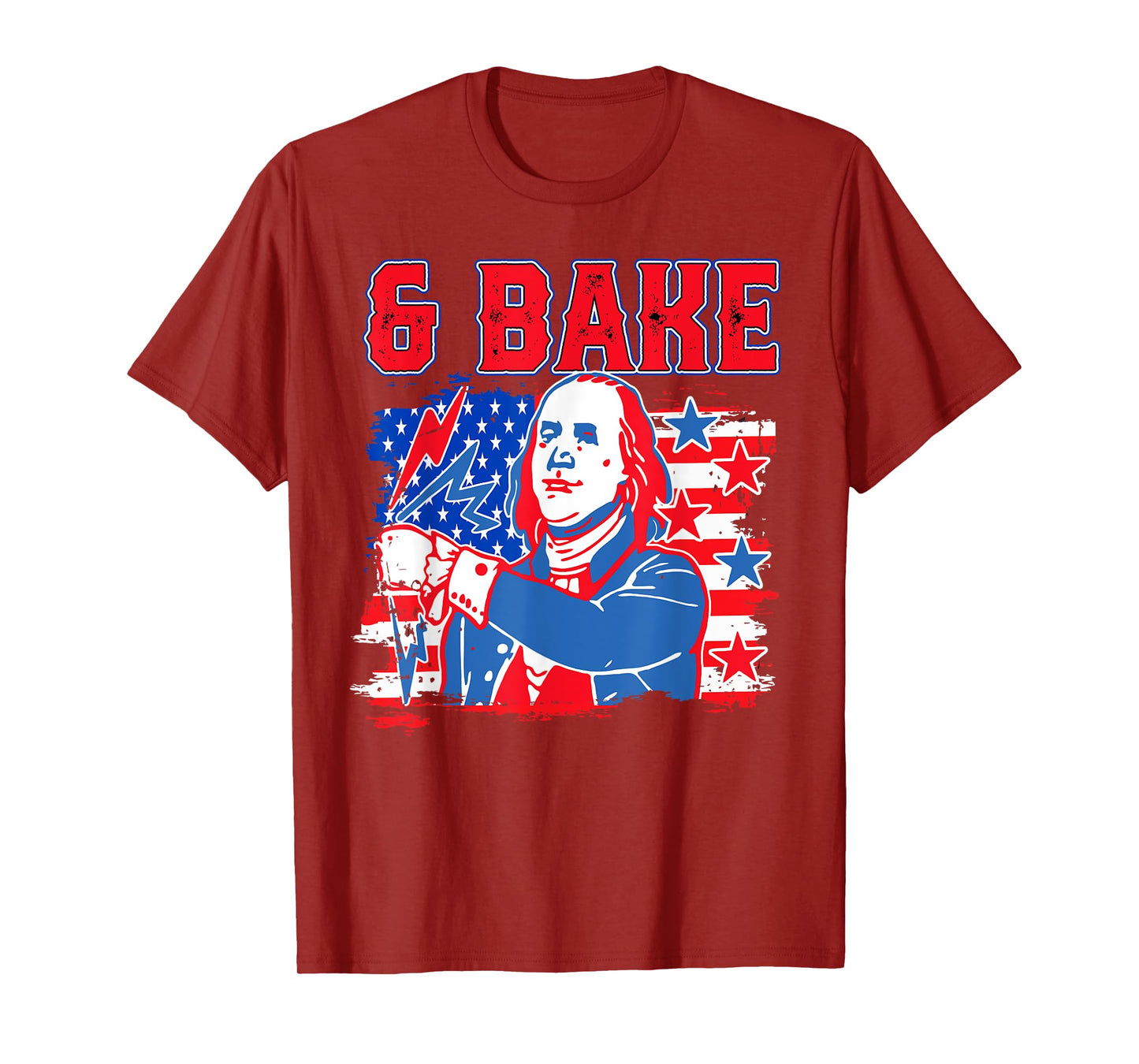 Shake & Bake 4th Of July George Washington Benjamin Franklin T-Shirt