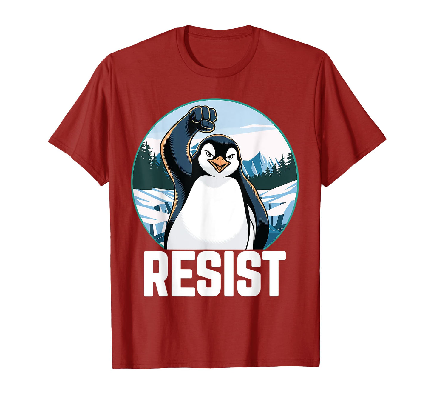 Penguin Funny Resist Tariffs T-Shirt