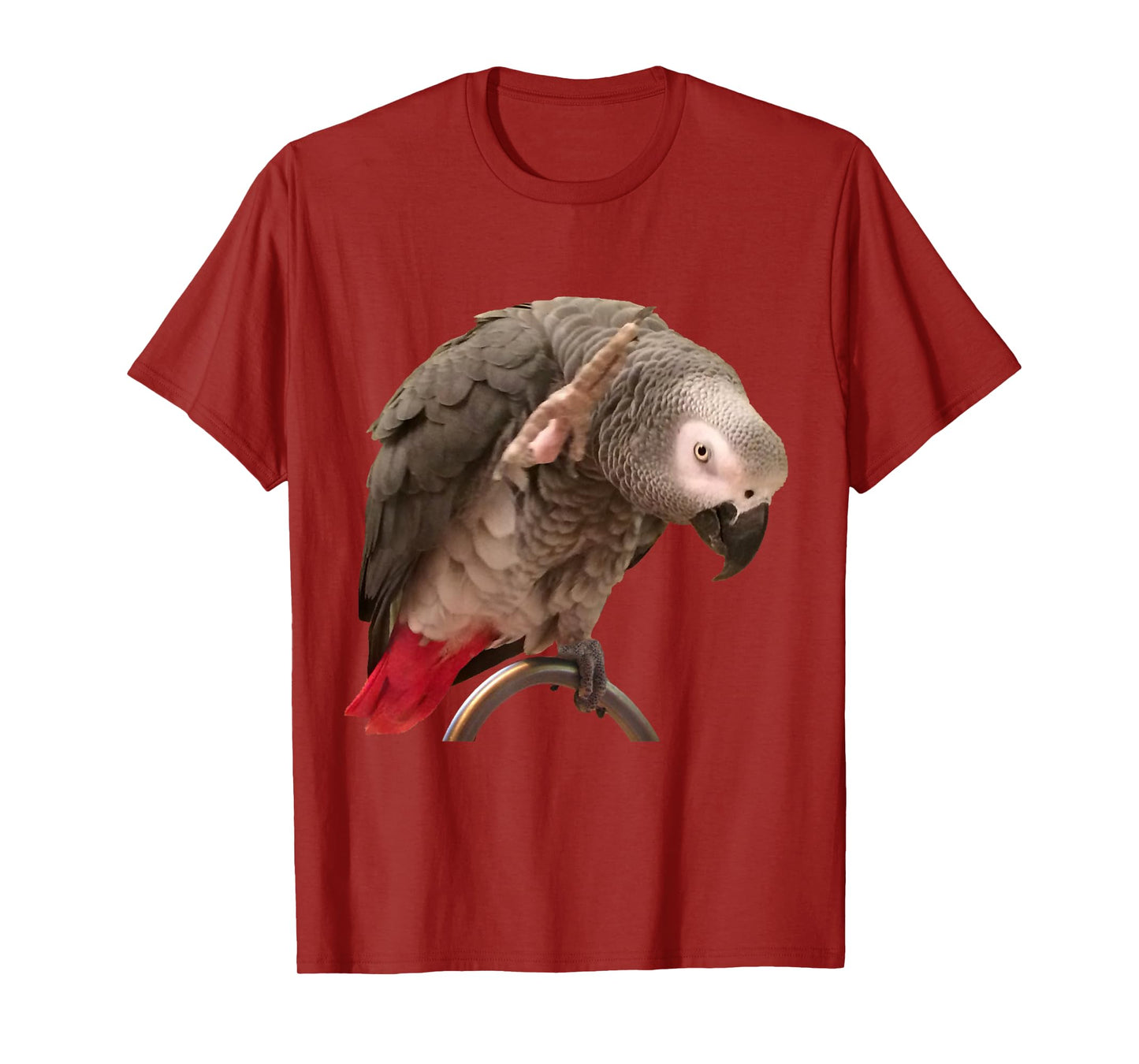 Funny African Grey Parrot Waving T-Shirt