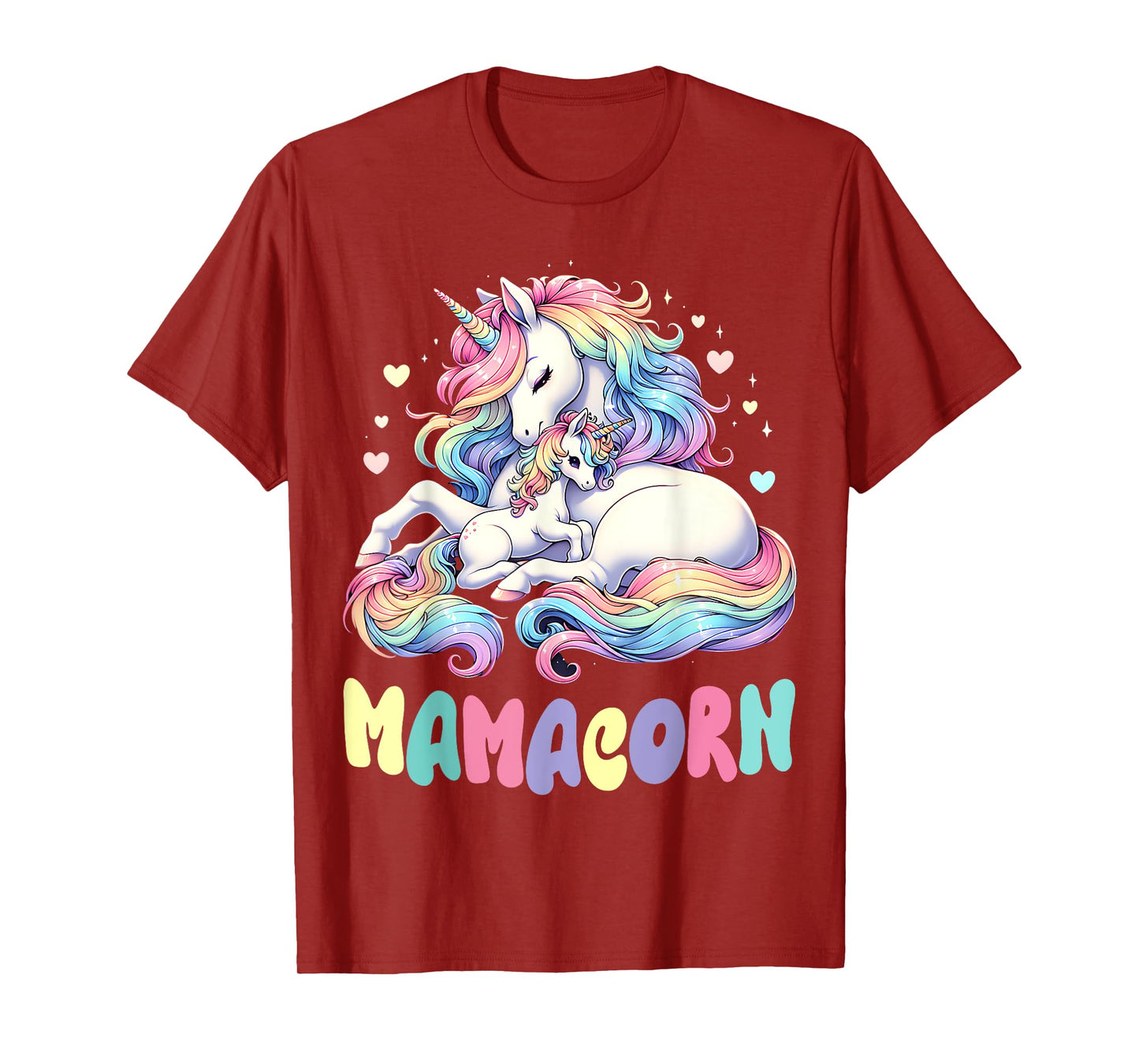 Funny Mamacorn Costume Mothers Day Unicorn Mom Women Mother T-Shirt