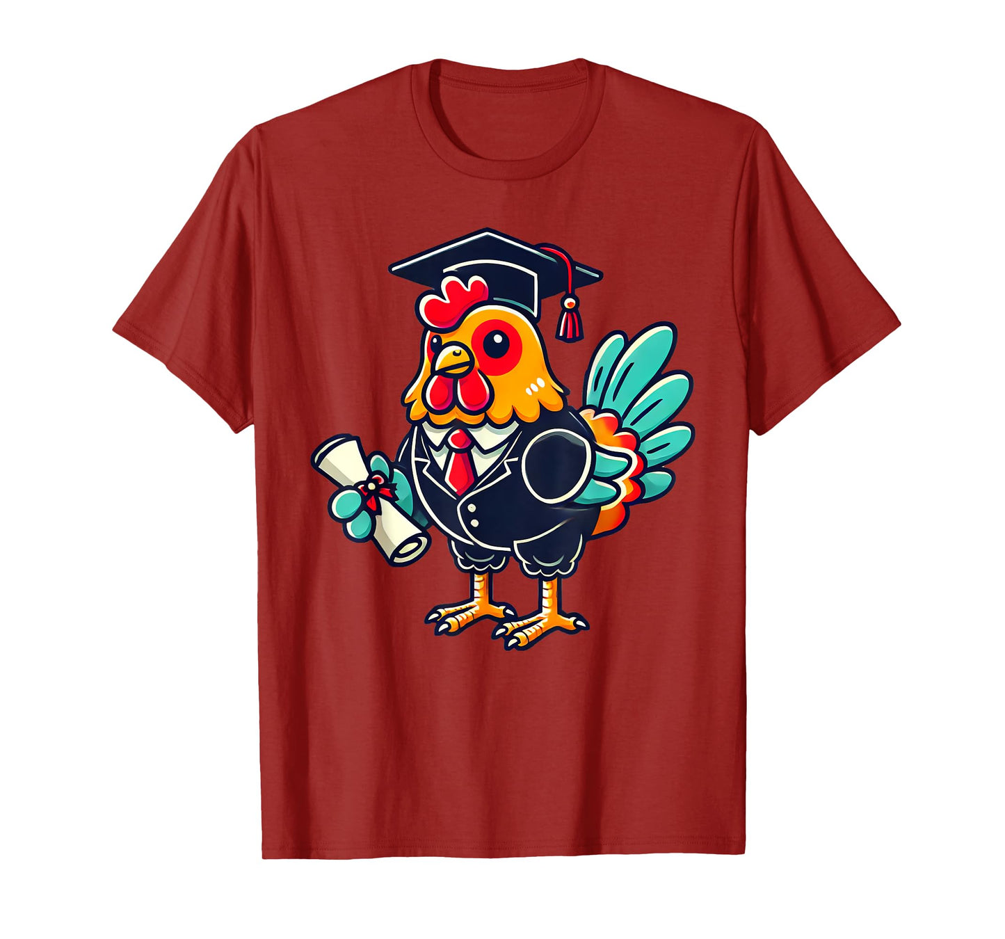 Kawaii Chicken Graduation T-Shirt