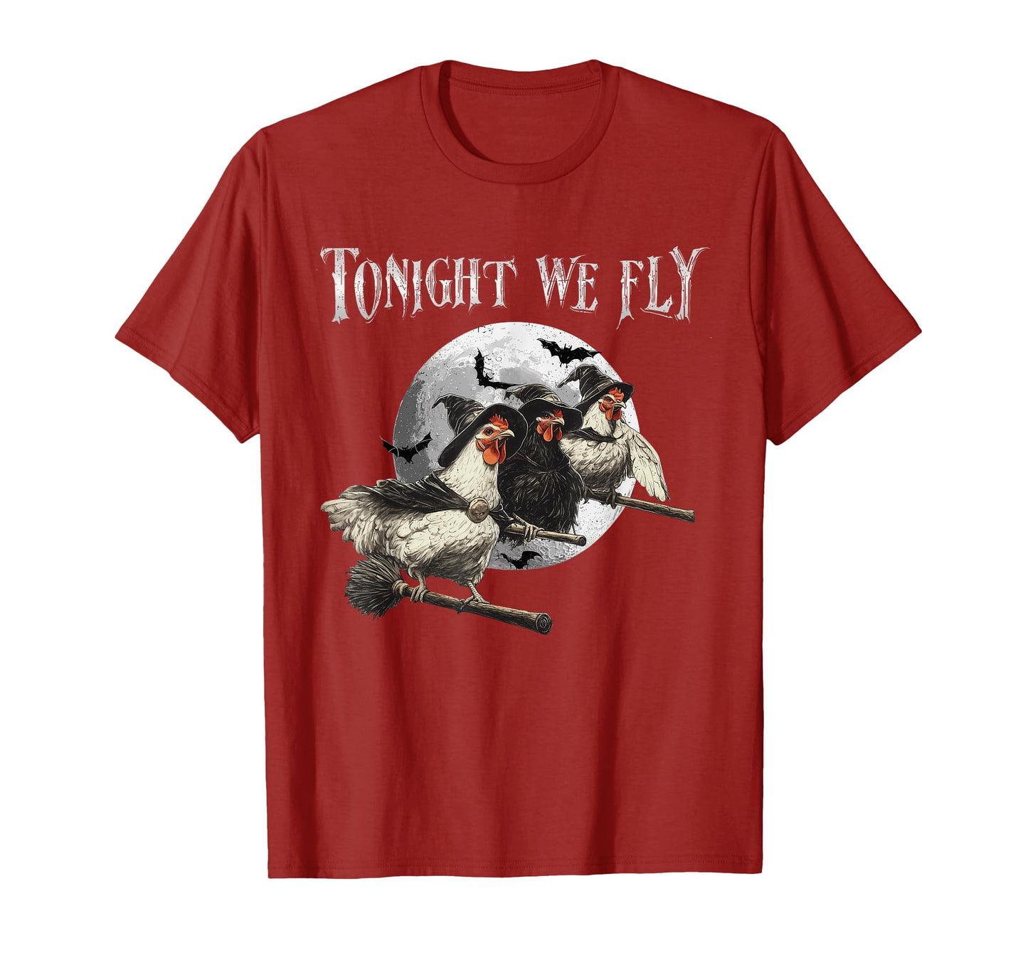 Tonight We Fly Funny Chicken Halloween Costume Spooky Season T-Shirt