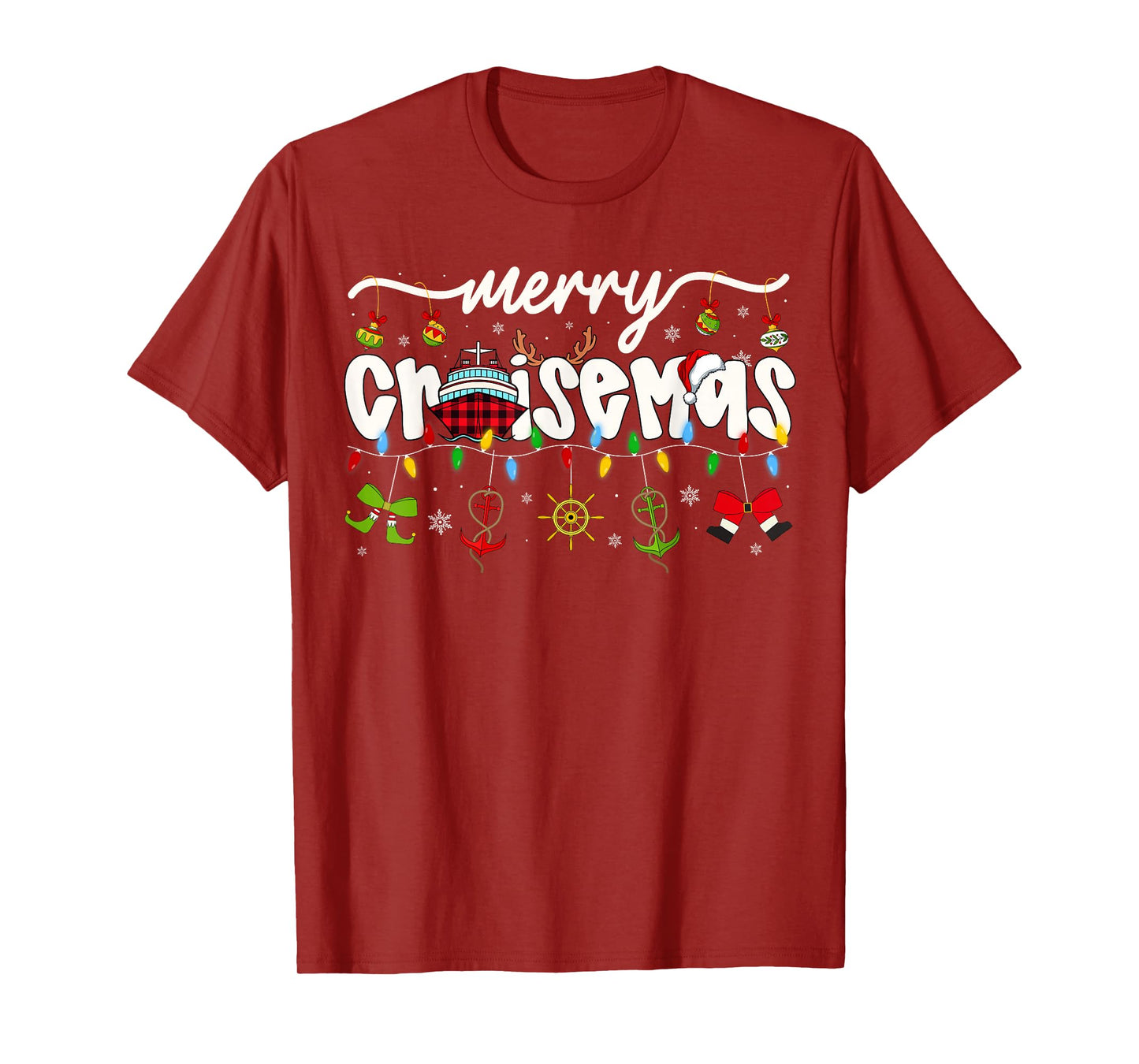 Merry Cruisemas Christmas Family Cruisin Cruise Lover T-Shirt