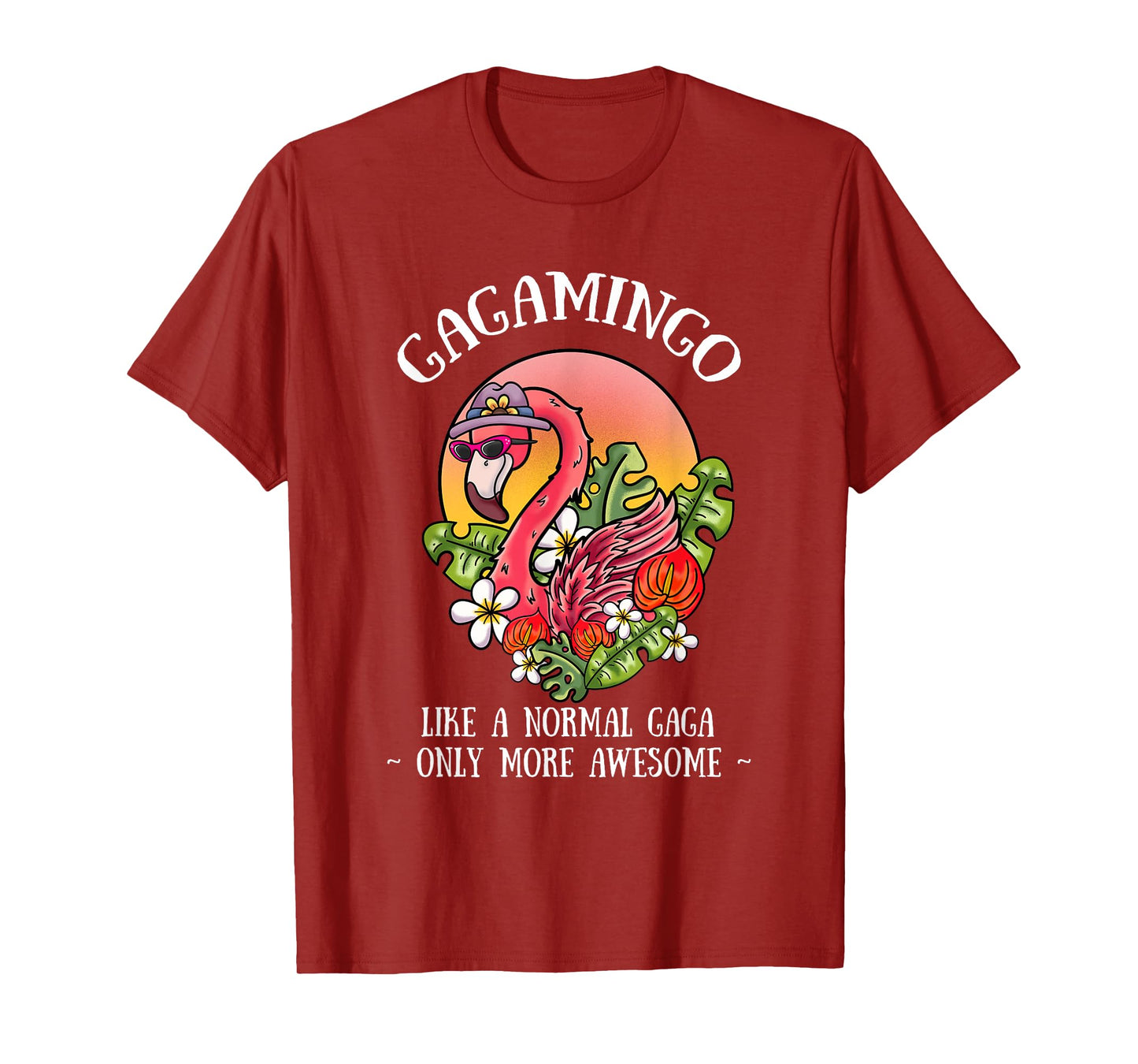 Gagamingo Gaga Flamingo Lover Grandma Grandmother Grandmom T-Shirt