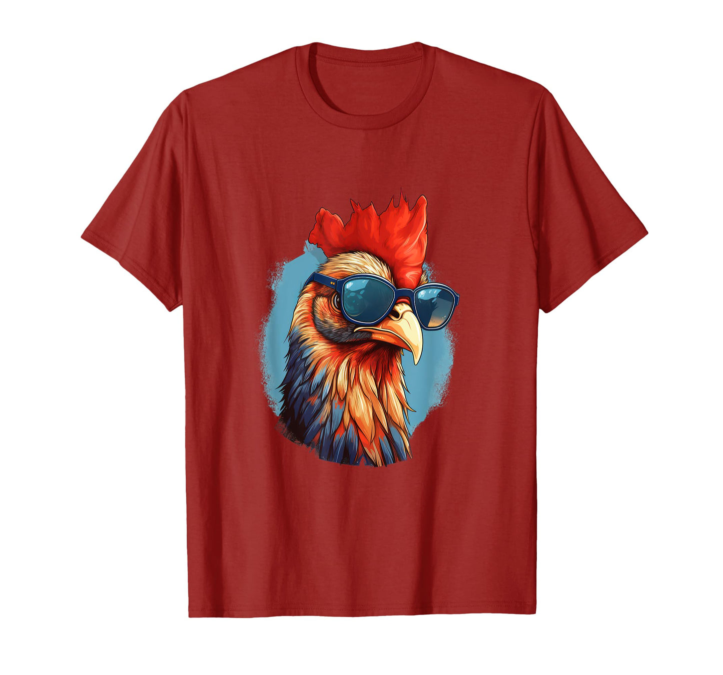 Vintage Rooster Chicken Sunglasses T-Shirt