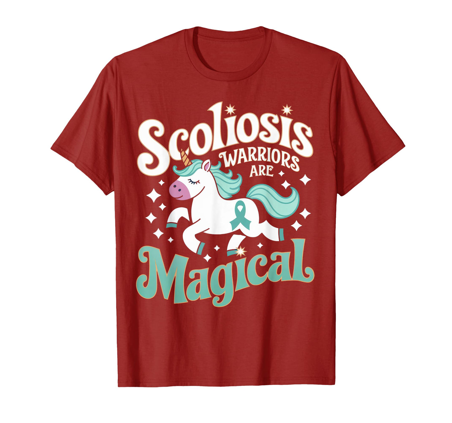 Scoliosis Warriors Are Magical Unicorn Support Awareness T-Shirt