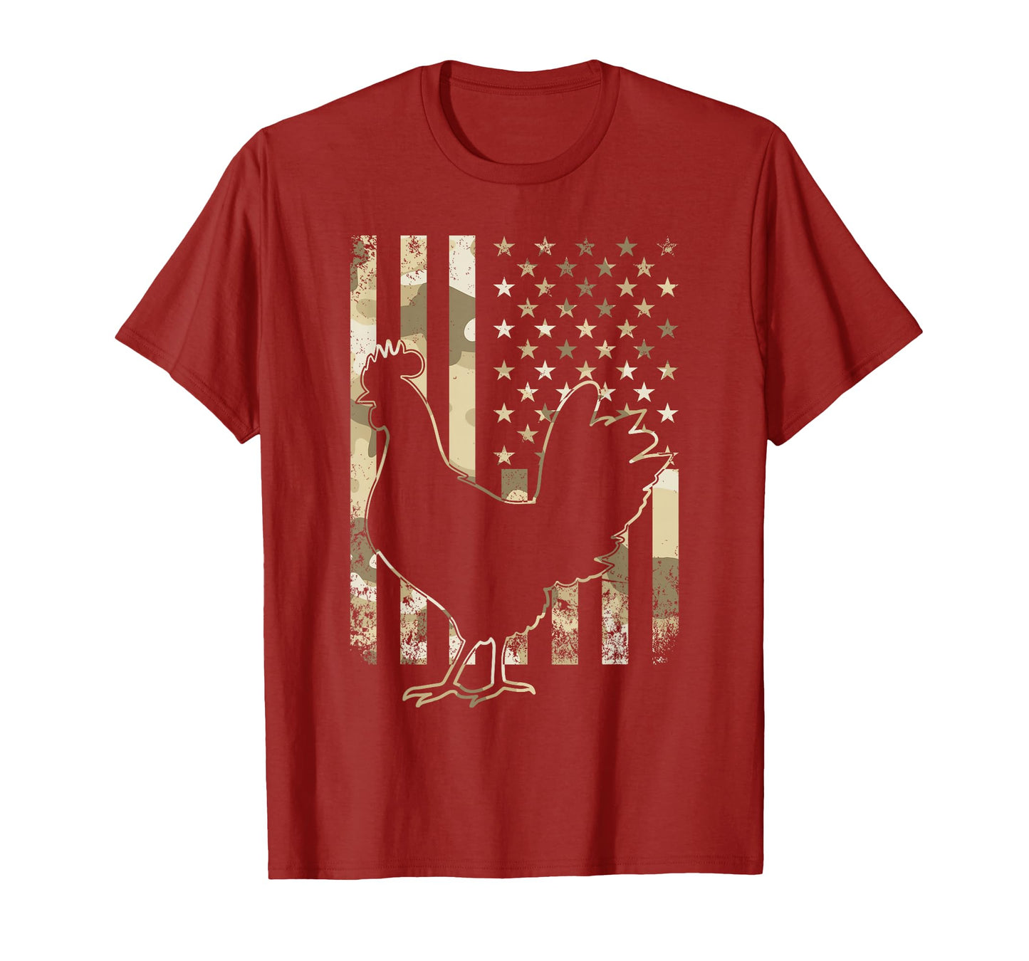 Chicken US American Flag Patriotic Chicken Lover 4th of July T-Shirt
