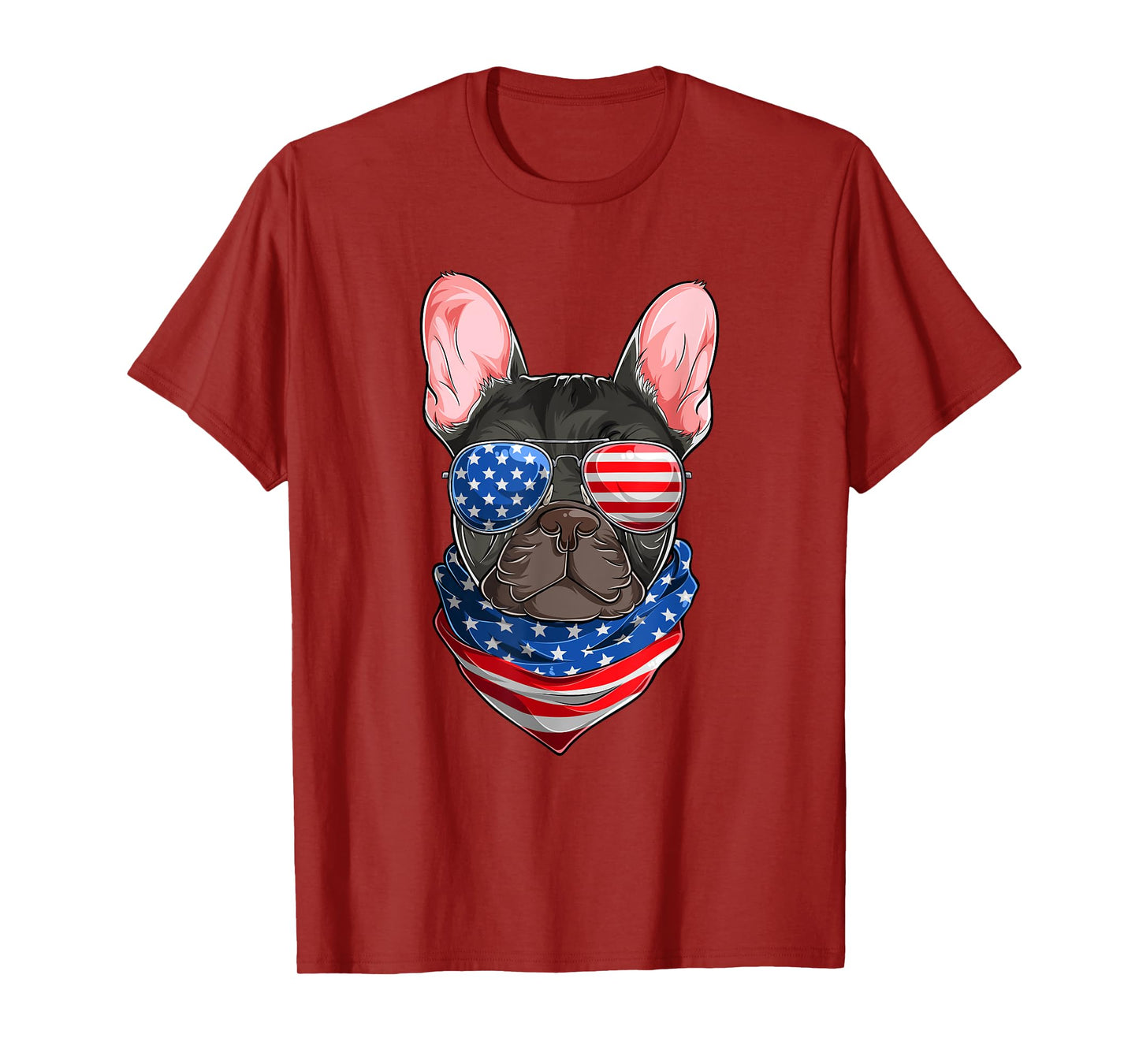 American Flag French Bulldog Shirts, Frenchie Fourth Of July T-Shirt