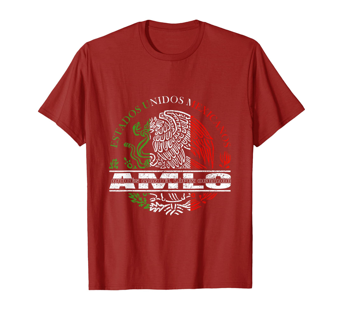 AMLO Aguila Mexicana Tricolor Mexican Eagle T-Shirt