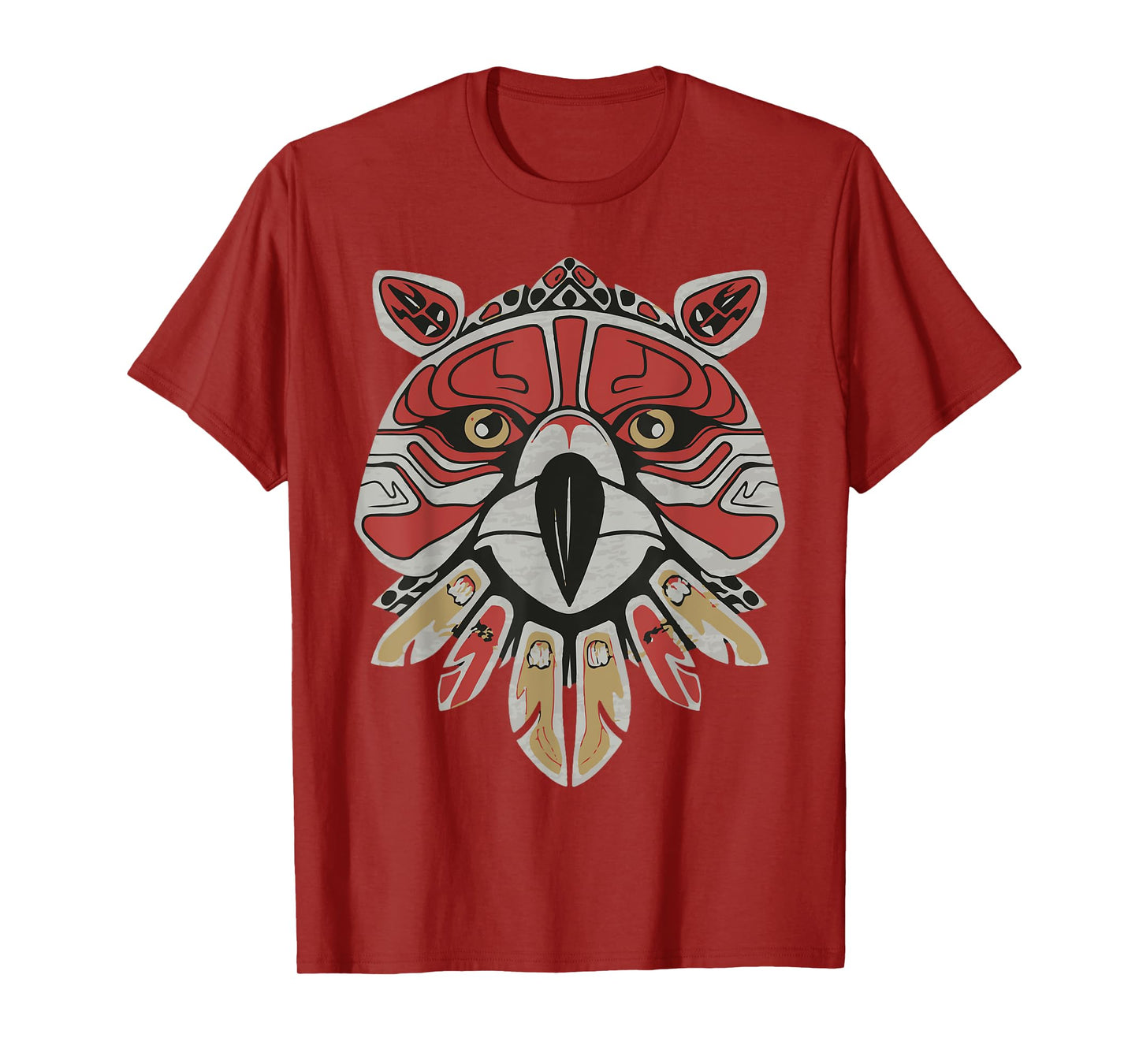 Alaska Native American Art Tlingit Eagle Tribal Bear Clan T-Shirt