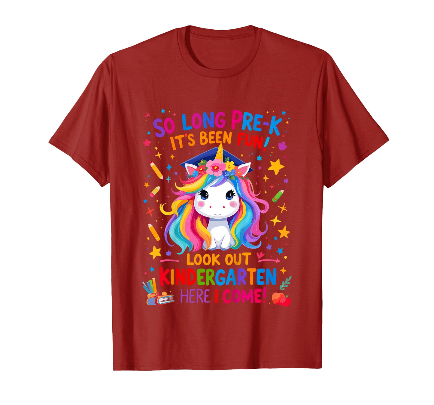 So Long Pre-K Graduation Girls PreK Graduates Unicorn T-Shirt