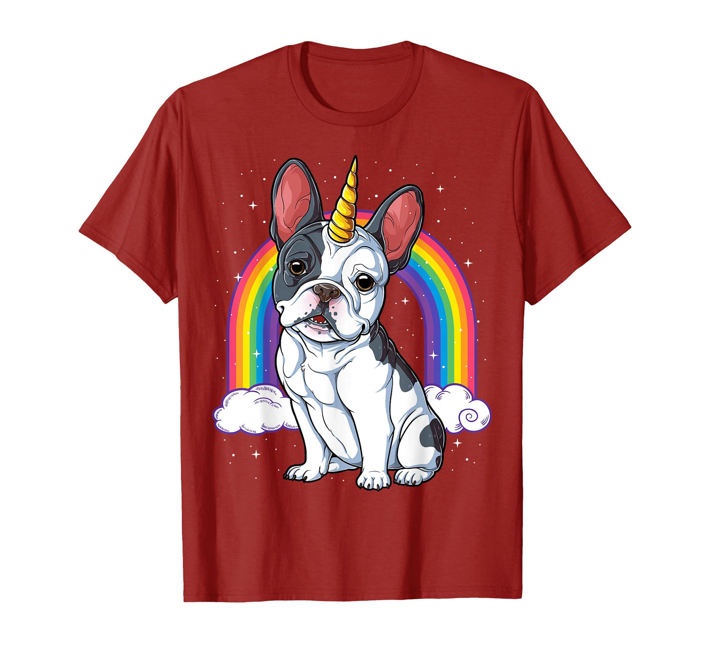 French Bulldog Unicorn Shirt Girls Space Galaxy Frenchicorn T-Shirt