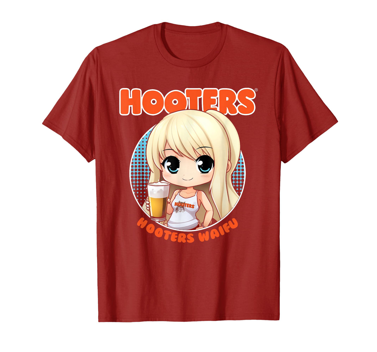 Hooters Waifu Anime Inspired Kawaii Girl T-Shirt