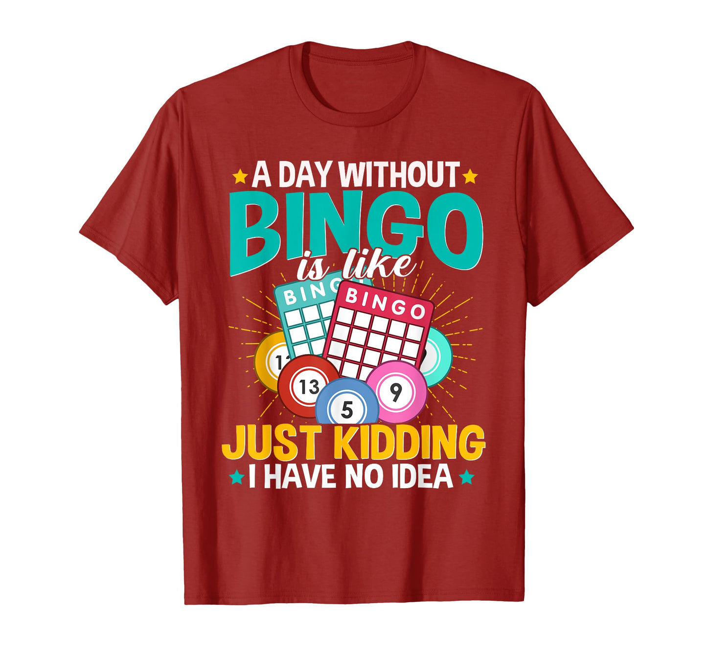 Bingo Lover A Day Without Bingo is Like Vintage Xmas T-Shirt