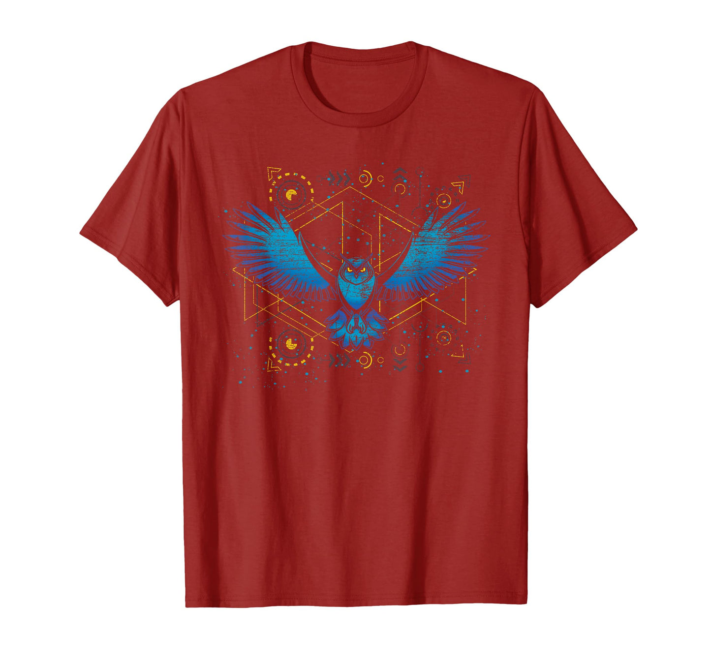 Flying Bird Wise Animal Wildlife Forest Nature Owl T-Shirt