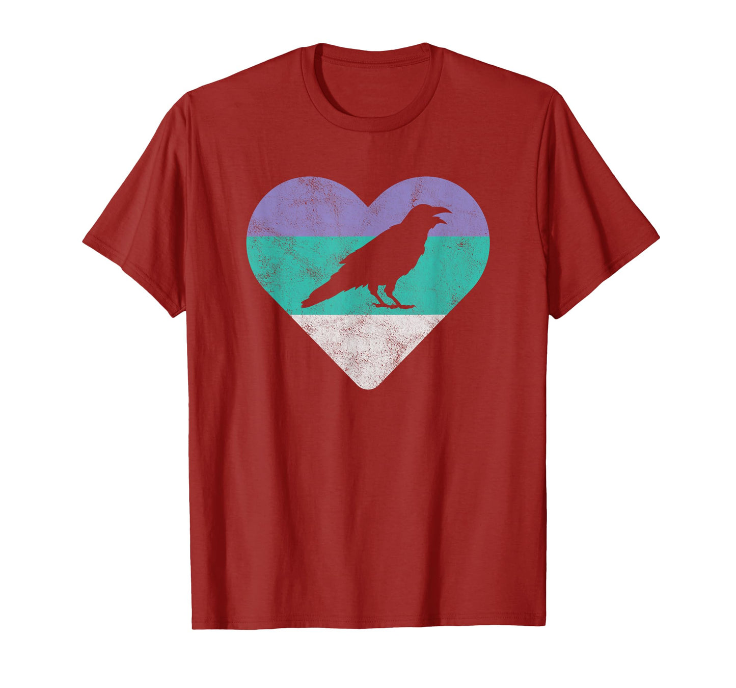 Raven Retro Bird Gift For Women or Girls T-Shirt