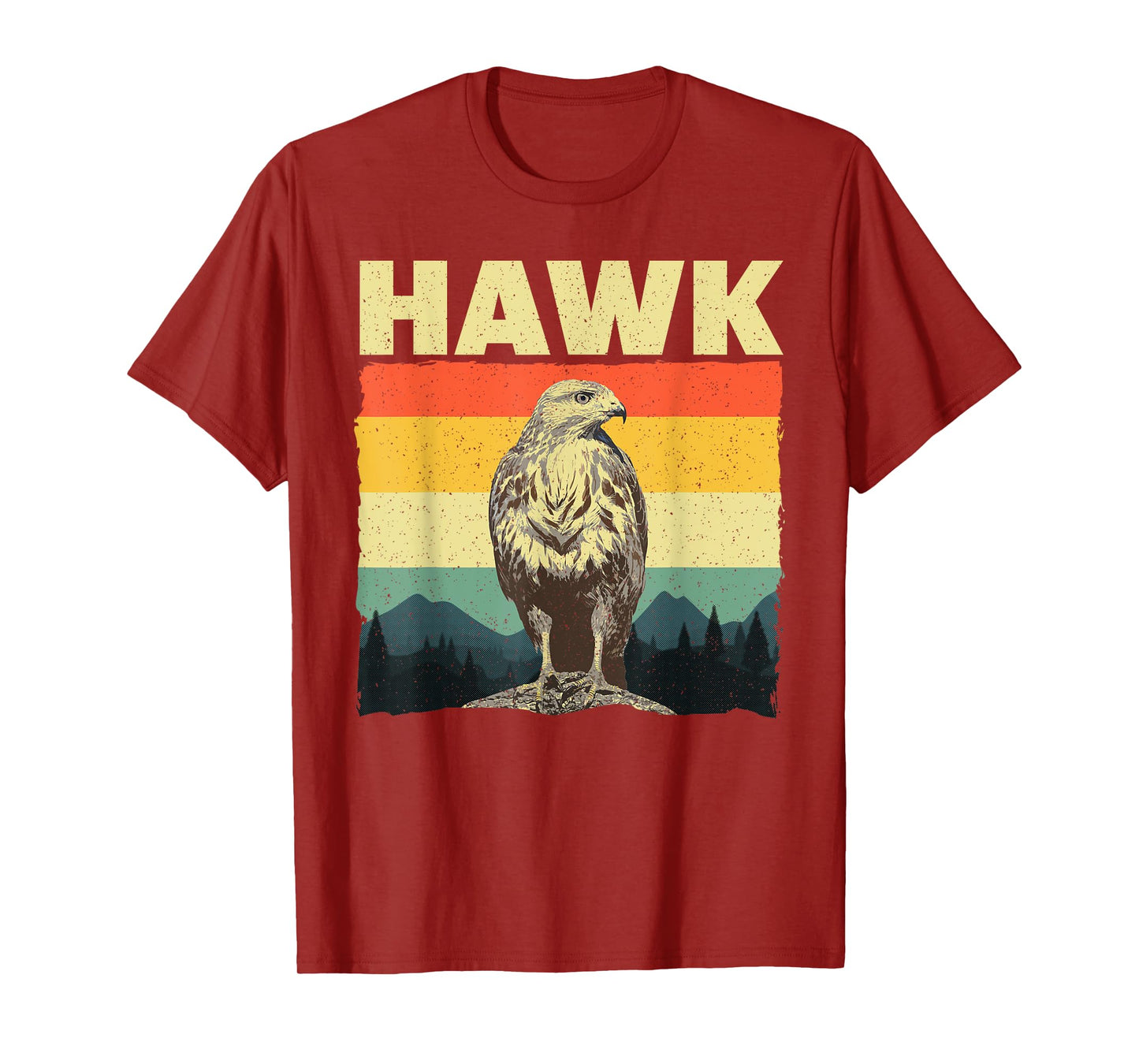 Cute Hawk Design For Men Women Kids Bird Vintage Hawk Lovers T-Shirt
