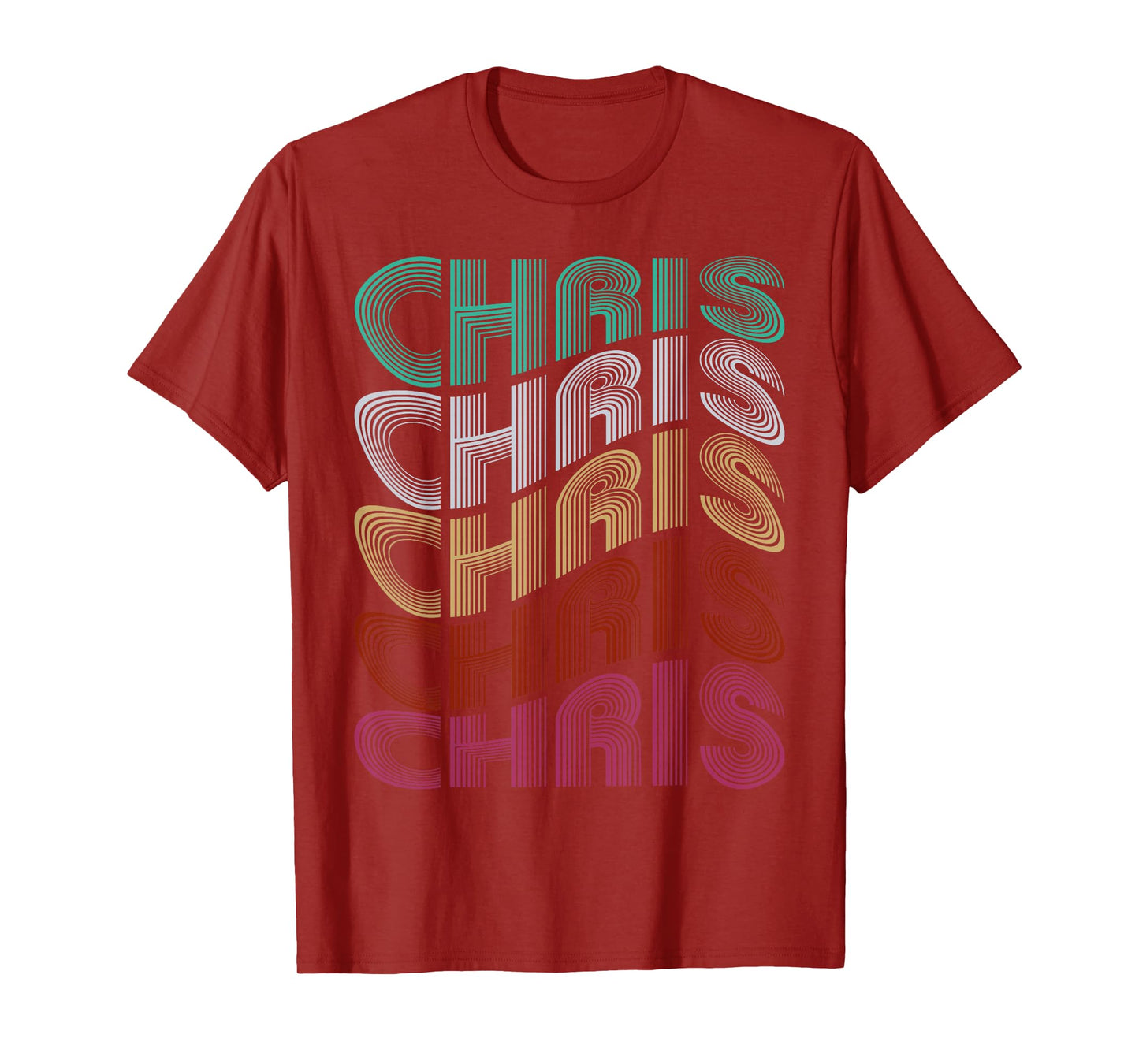 Groovy Chris Personalized Name I Love Chris 70,80's Meme T-Shirt