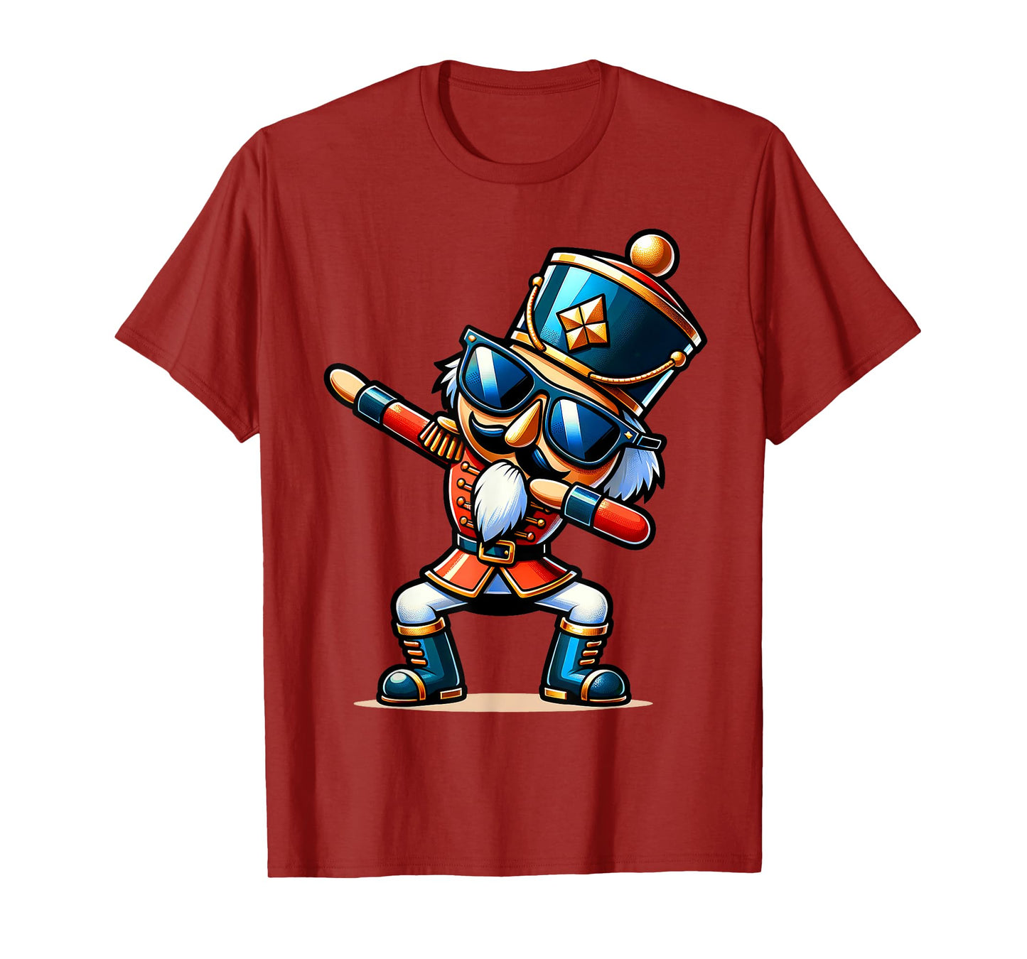 Christmas Nutcracker Dabbing Boys Santa Xmas Funny T-Shirt