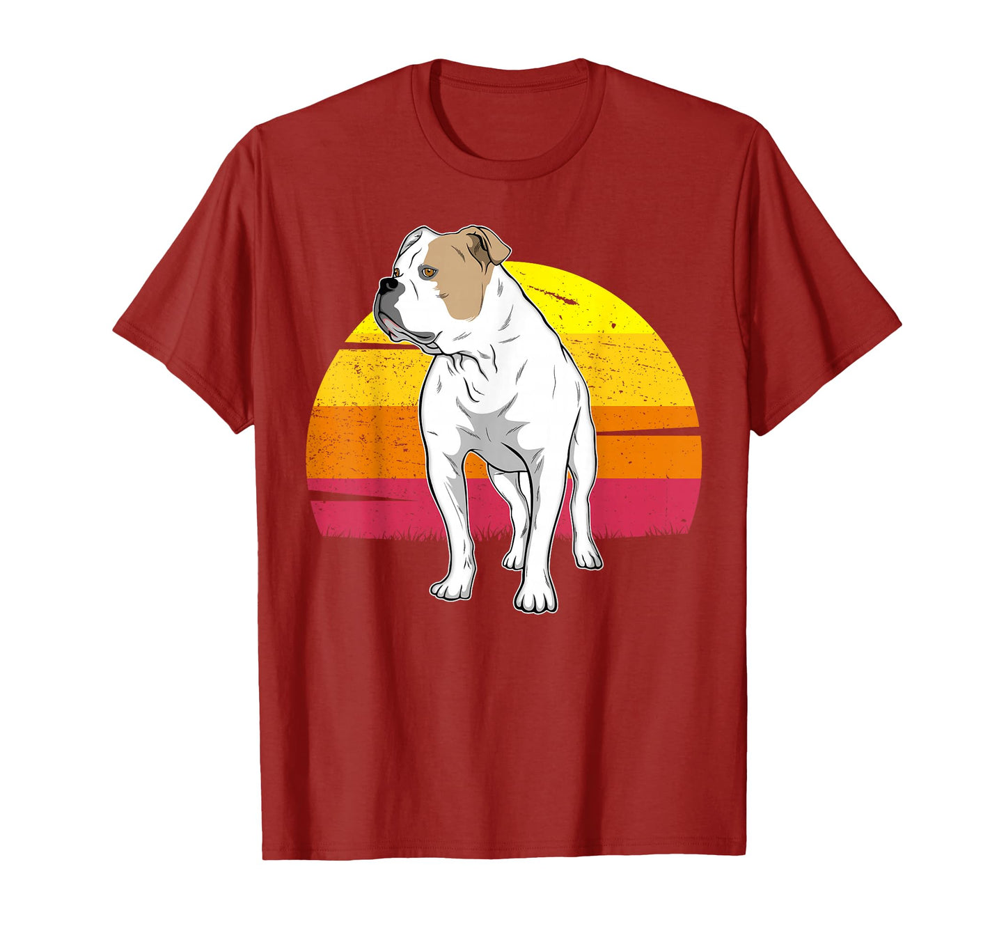 American Bulldog Old Southern White Bulldog T-Shirt for Men Women Girls Kids