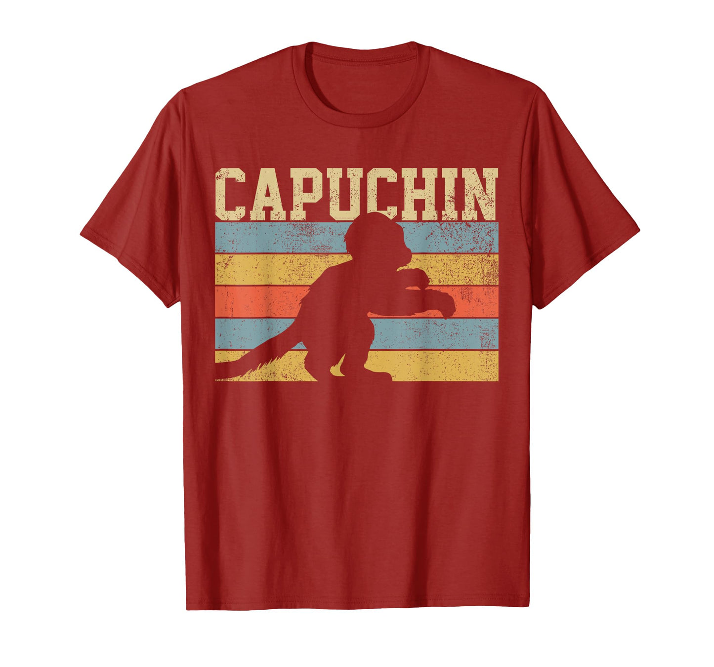 Capuchin Monkey Vintage Retro T-Shirt