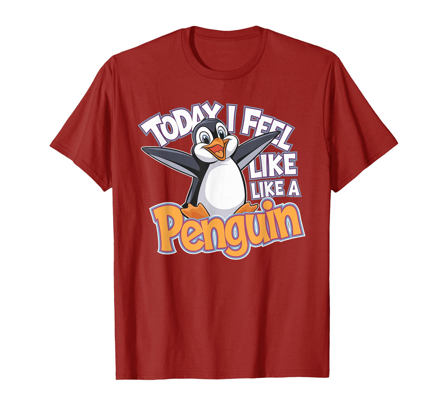 Childrens Today I feel like a Penguin Tshirt | Kids Penguin T-Shirt