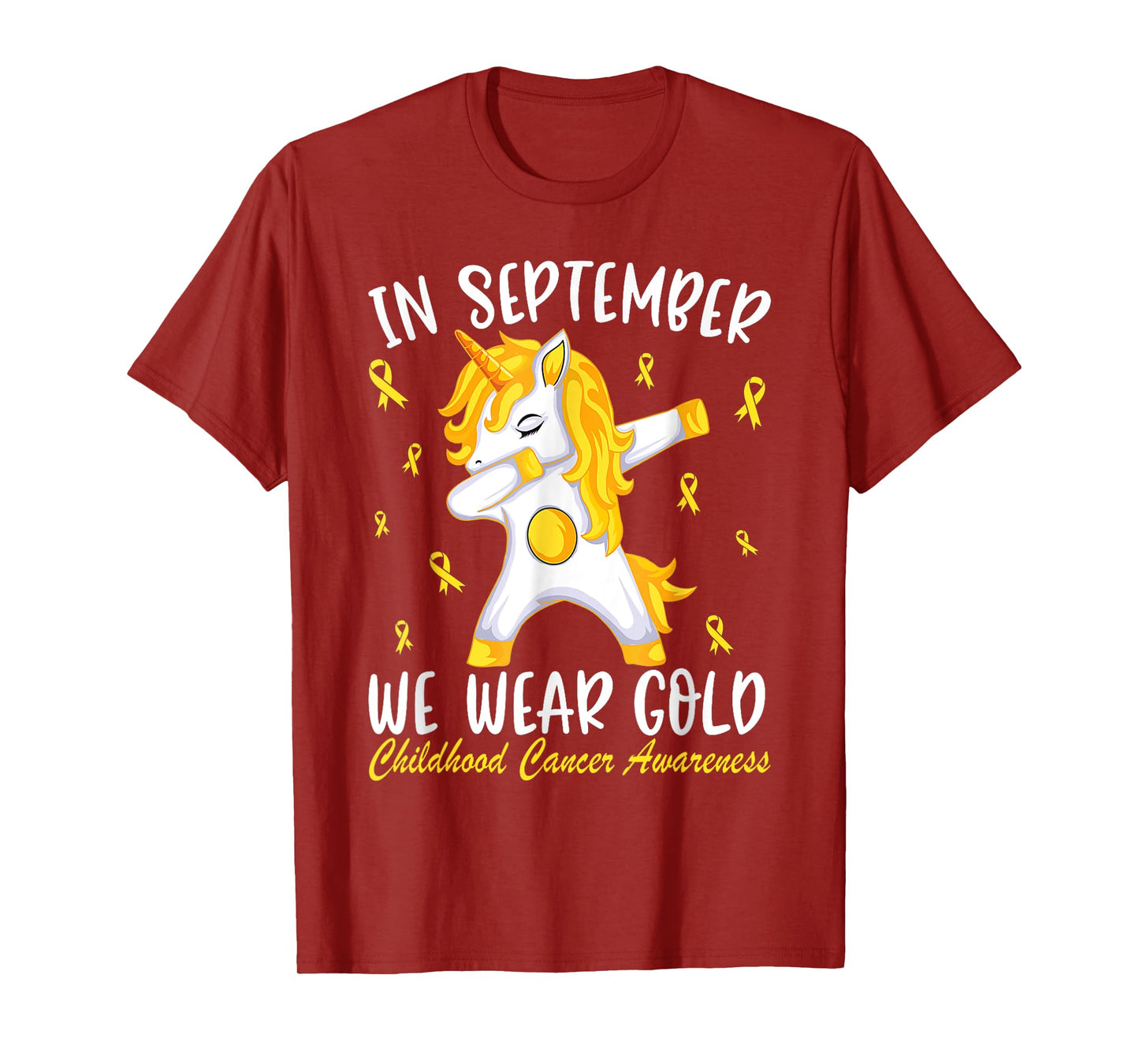 Childhood cancer Shirt In September We Wear Gold T-Shirt