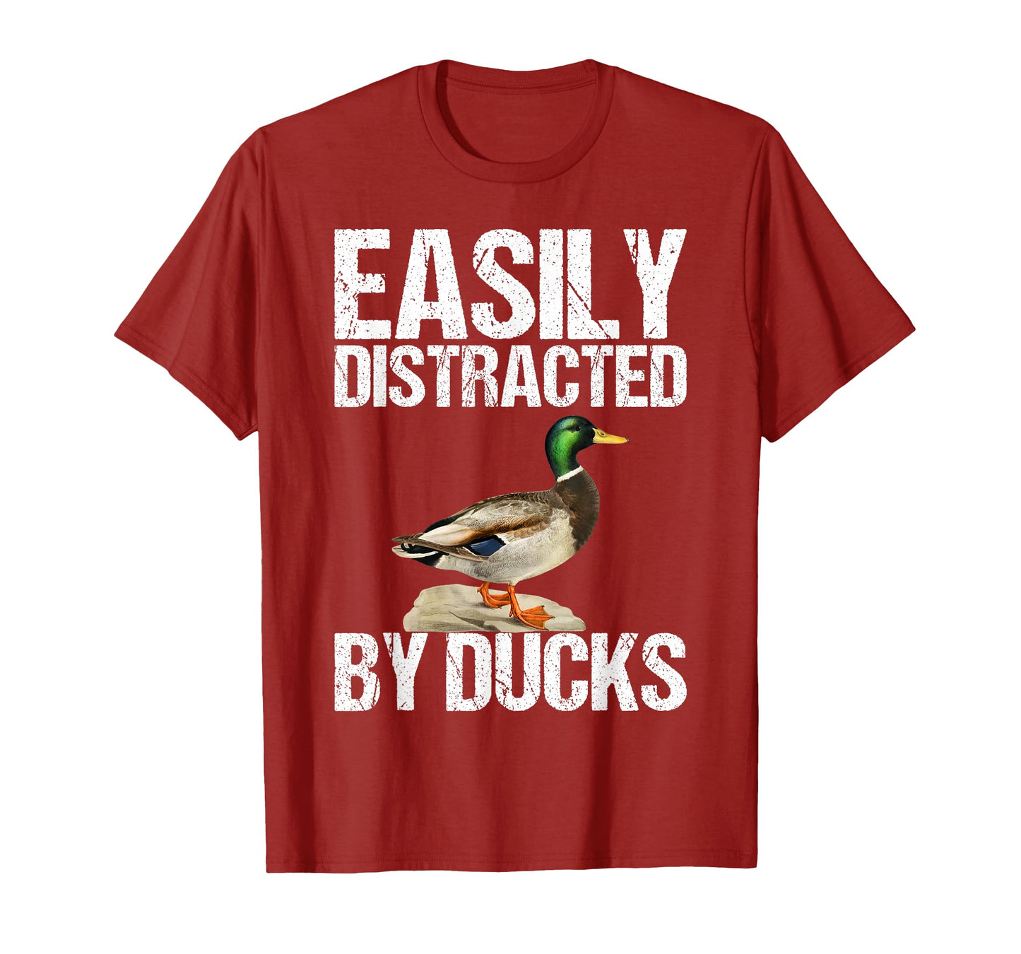Easily Distracted By Ducks Tshirt as a Funny Duck T-Shirt