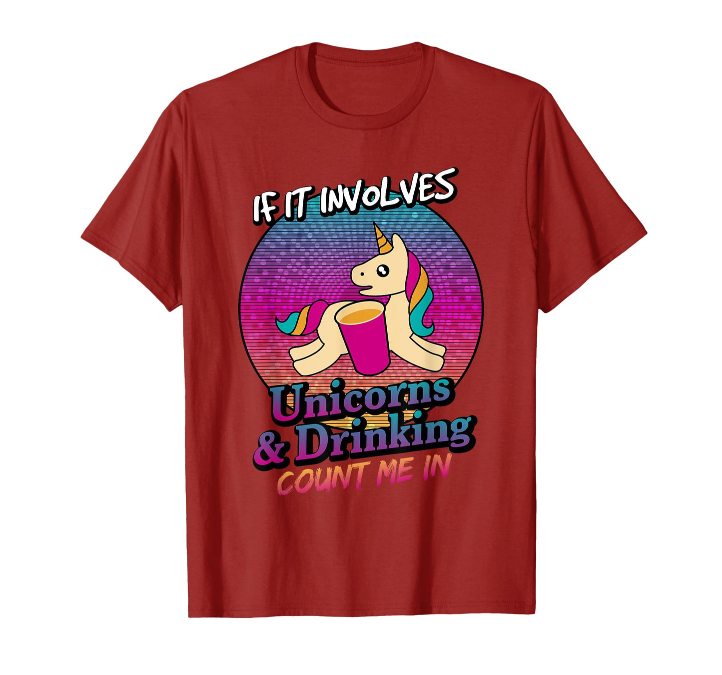 Unicorns and Beer Drinking Funny Unicorn T Shirt T-Shirt