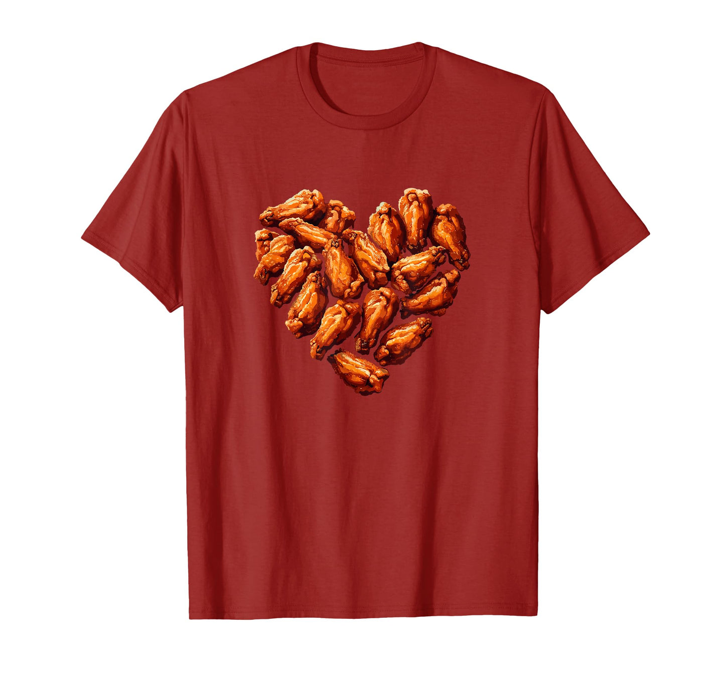Chicken Wings Are My Valentine Funny Valentines Day Food T-Shirt
