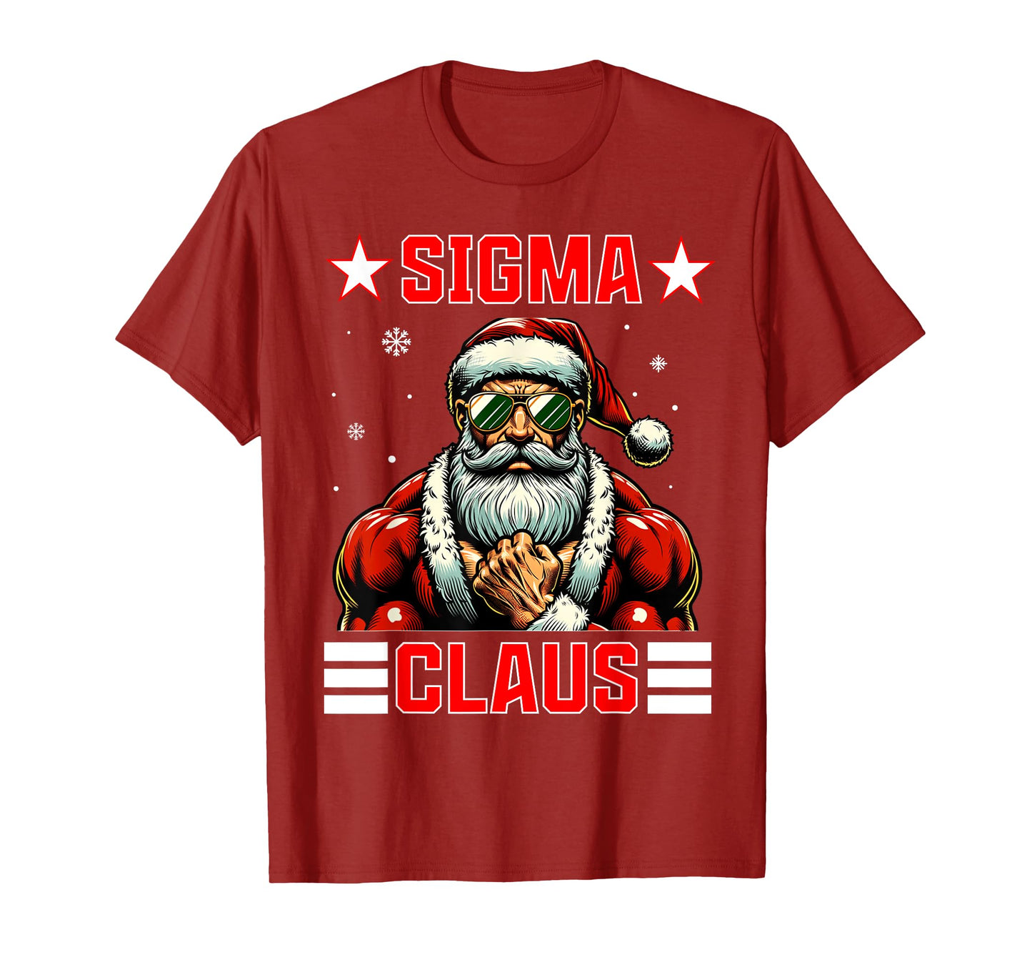 Sigma Claus Funny Christmas Santa Rizz Middle School Kids T-Shirt