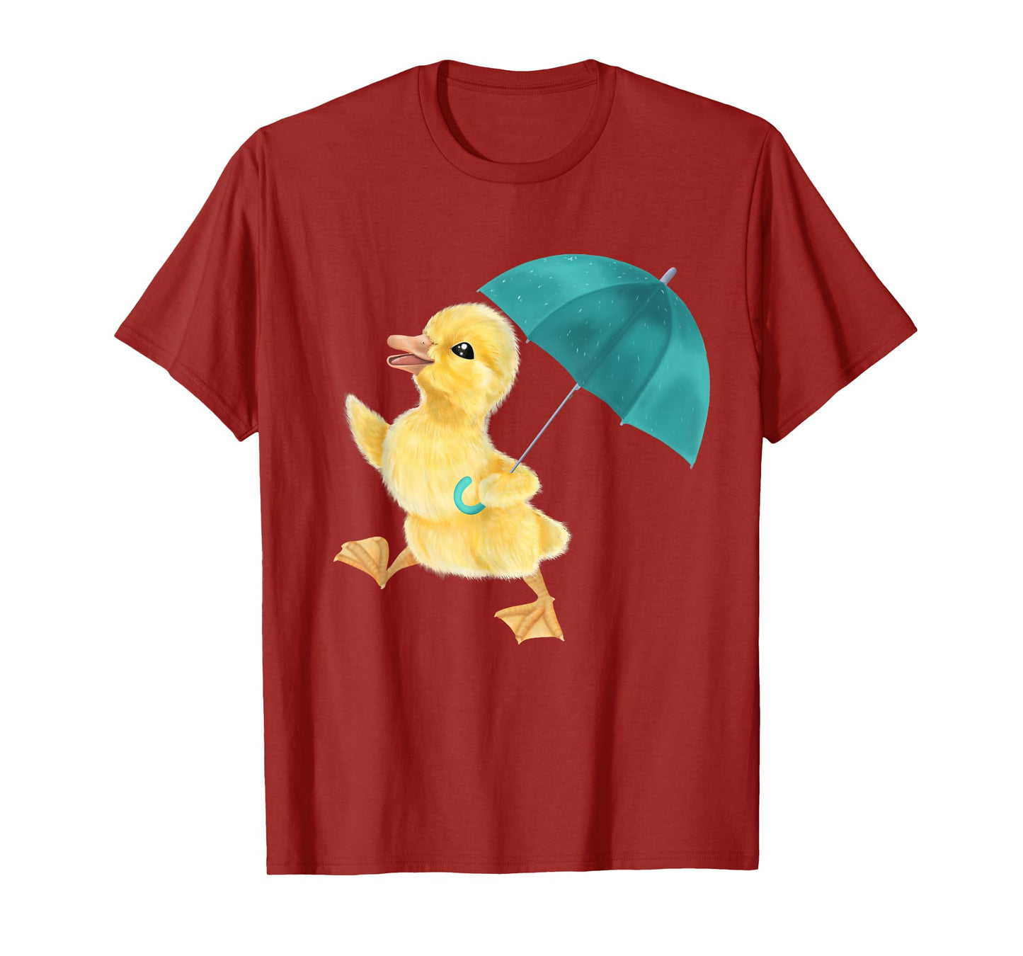 Duckling with Umbrella - Rainy day duck T-Shirt