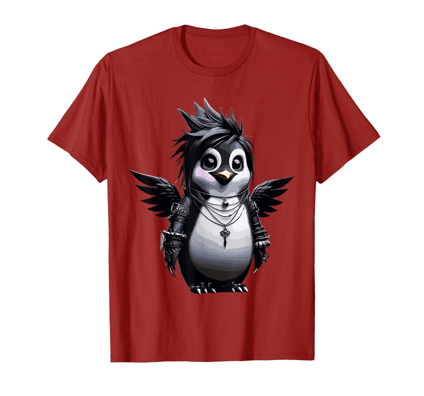 Cool Gothic Aesthetic Penguin Lover Grunge Goth Penguin T-Shirt