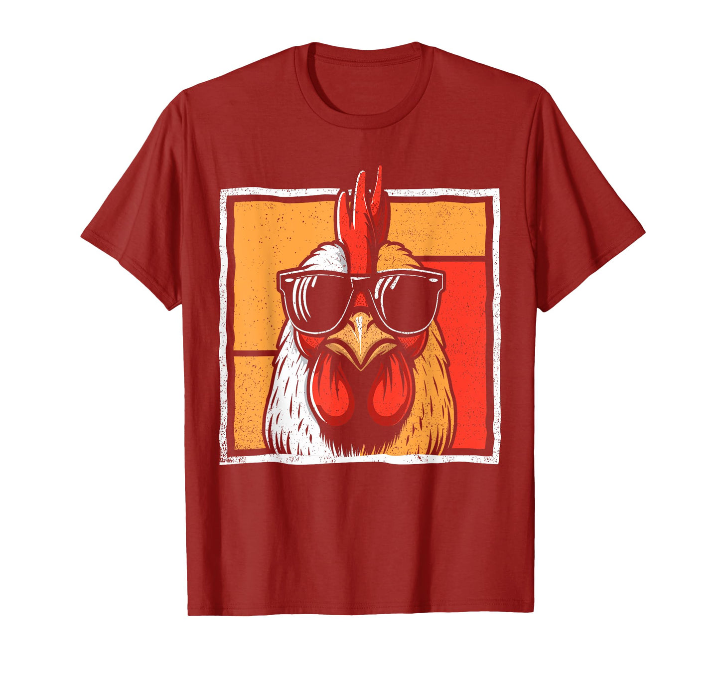 Chicken Vintage Funny rooster Farmer Chickens Fathers Day T-Shirt
